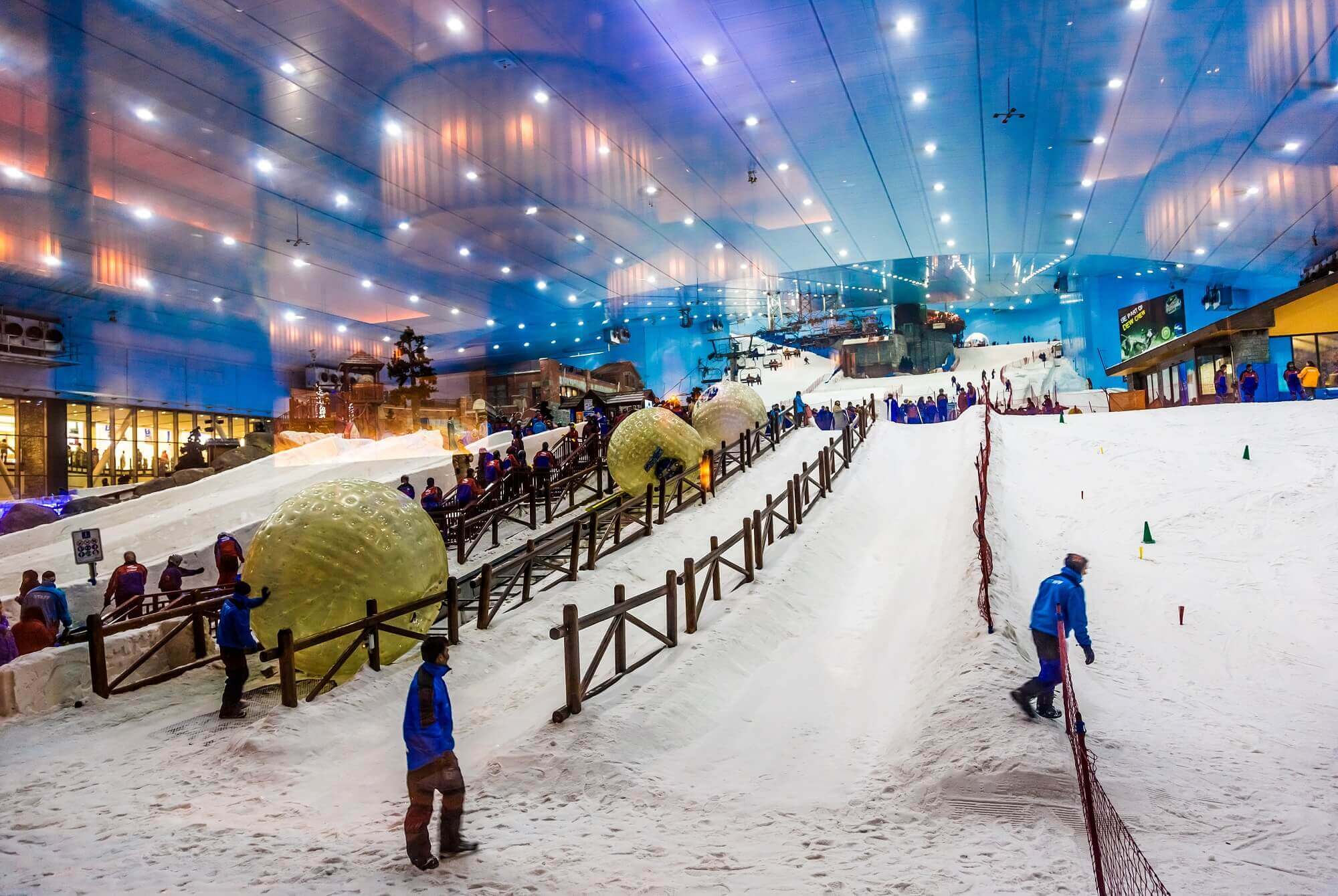 Ski Dubai vista interior