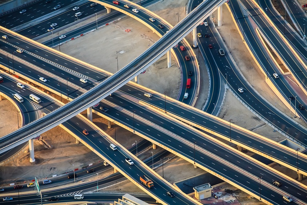 Dubai roads view