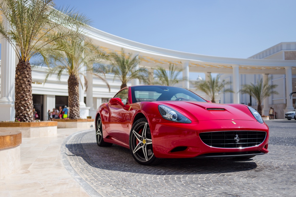 red Porsche Dubai