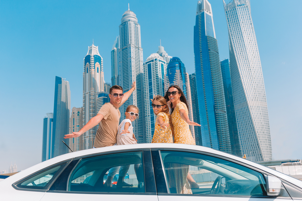 young people in car