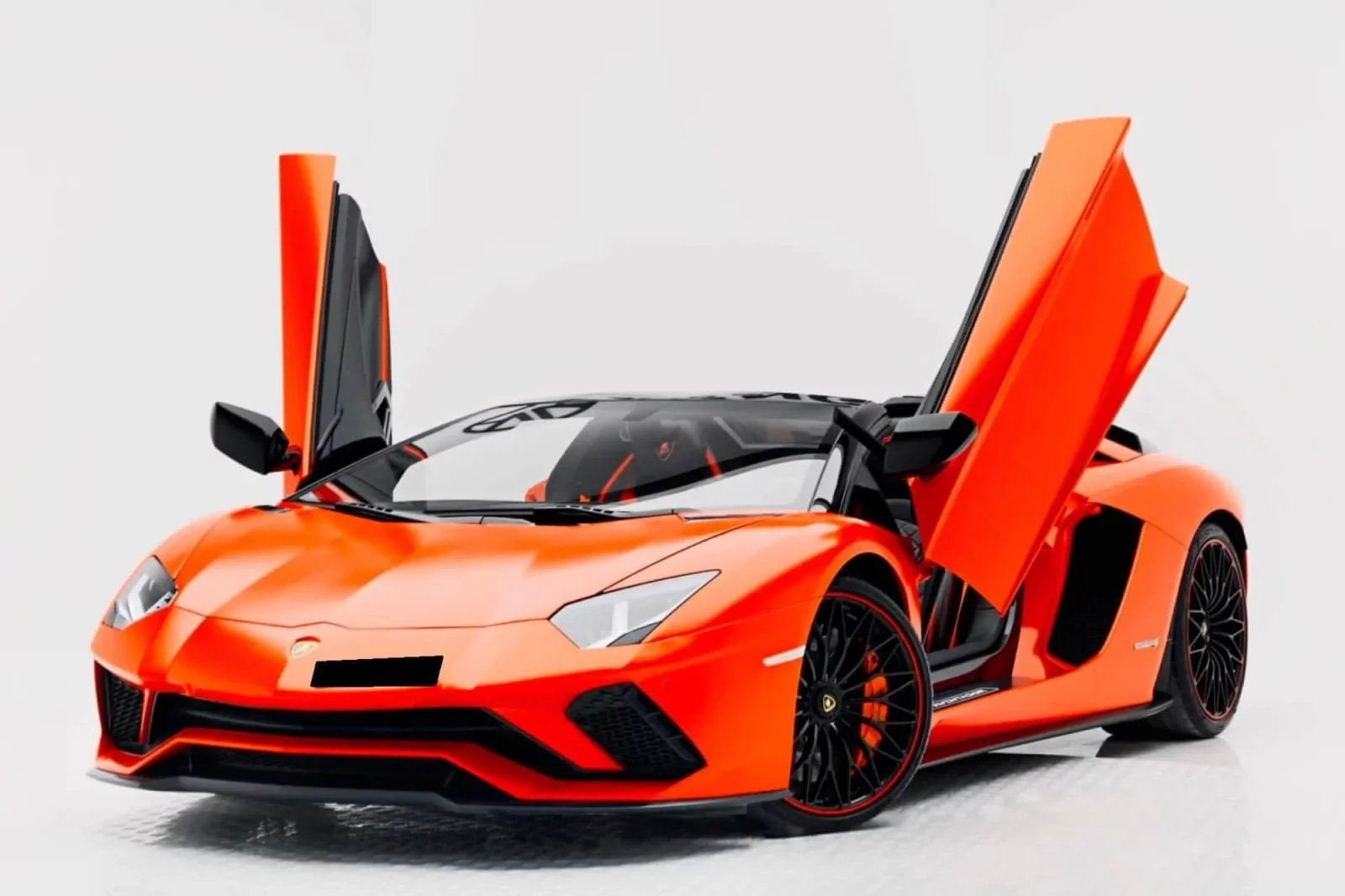 Kiralık Lamborghini Aventador S Roadster Turuncu 2020 içinde Dubai