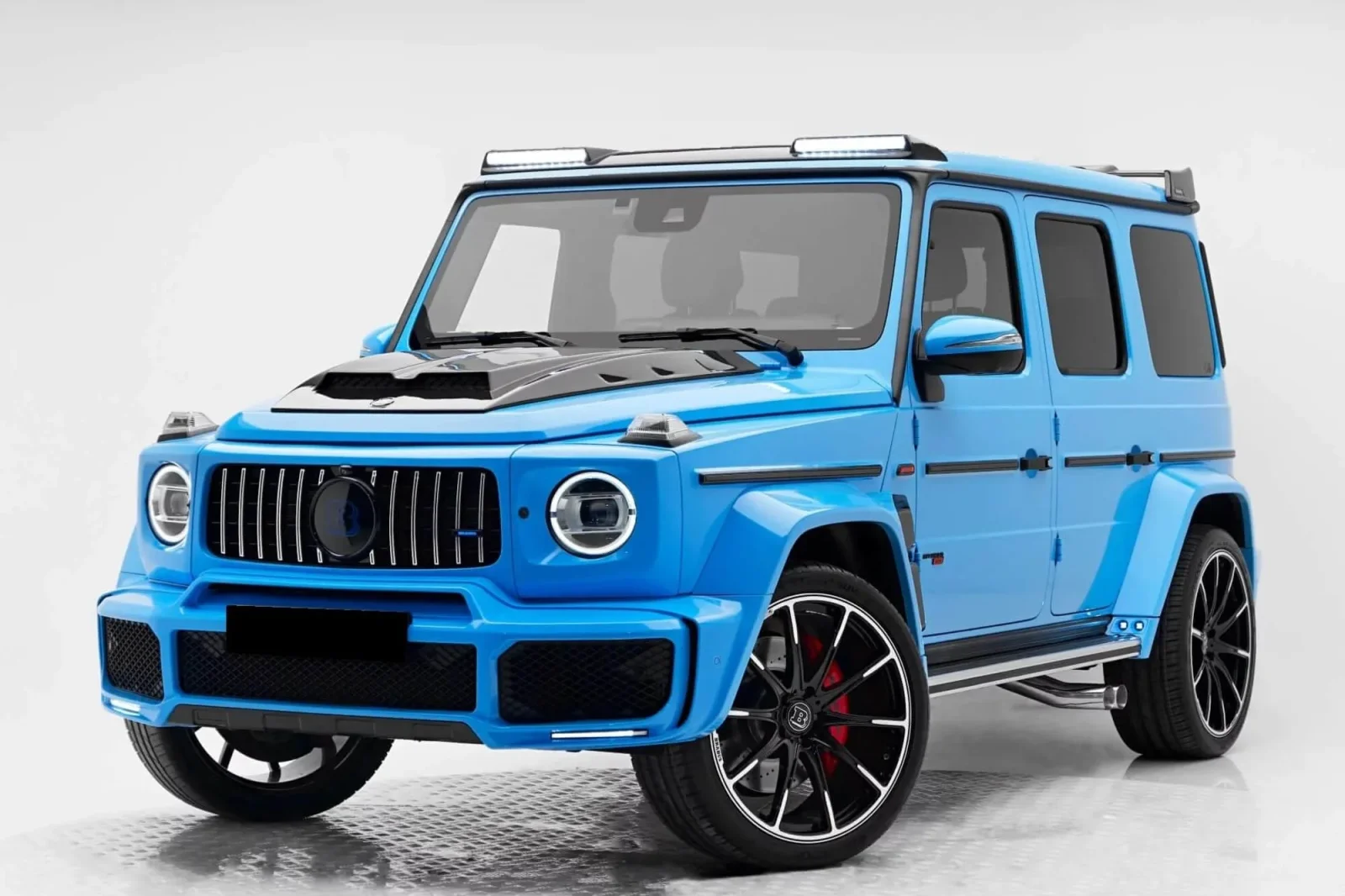 Miete Mercedes-Benz G-Class 800 brabus Blau 2024 in der Dubai