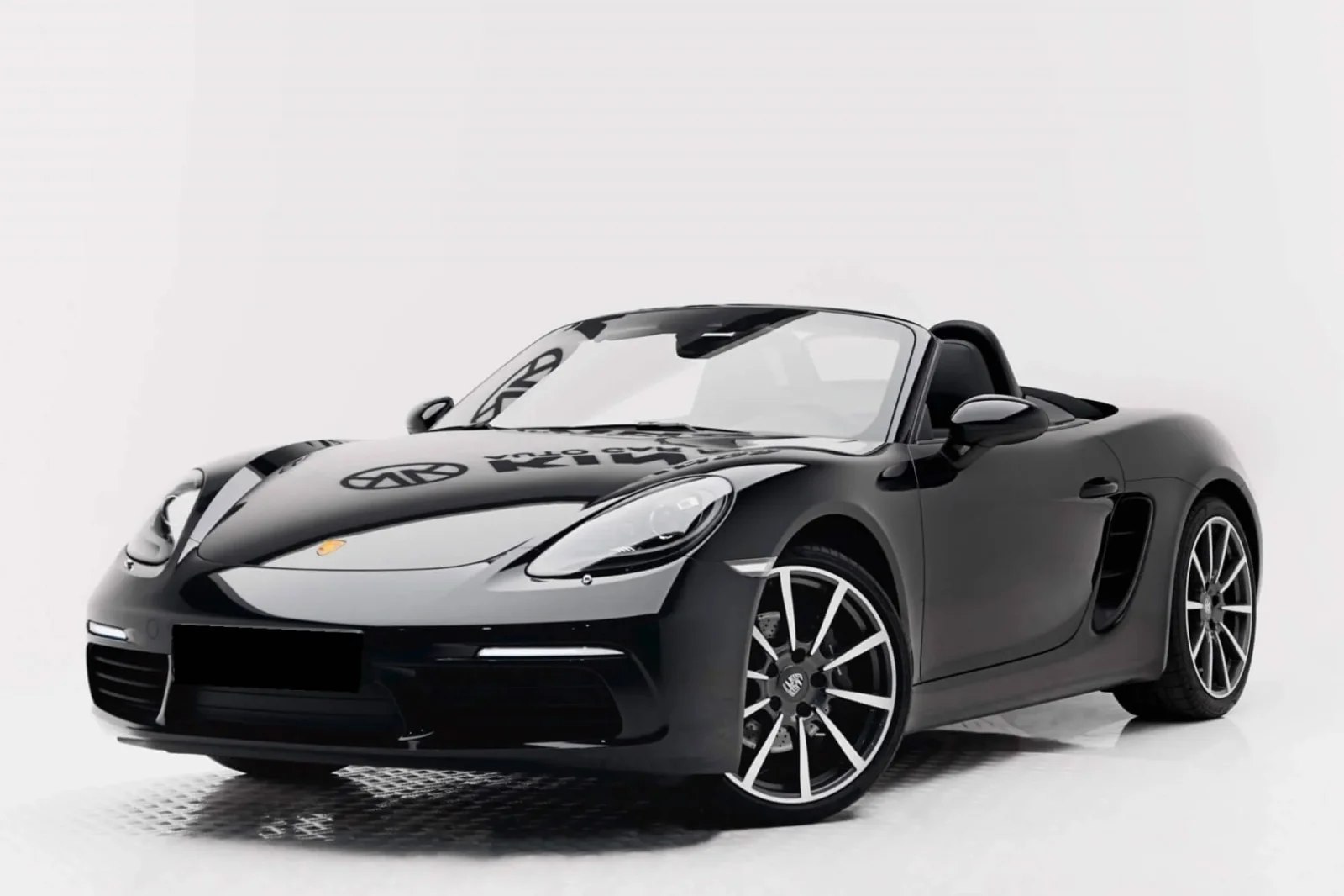 Kiralık Porsche Boxster  Siyah 2023 içinde Dubai