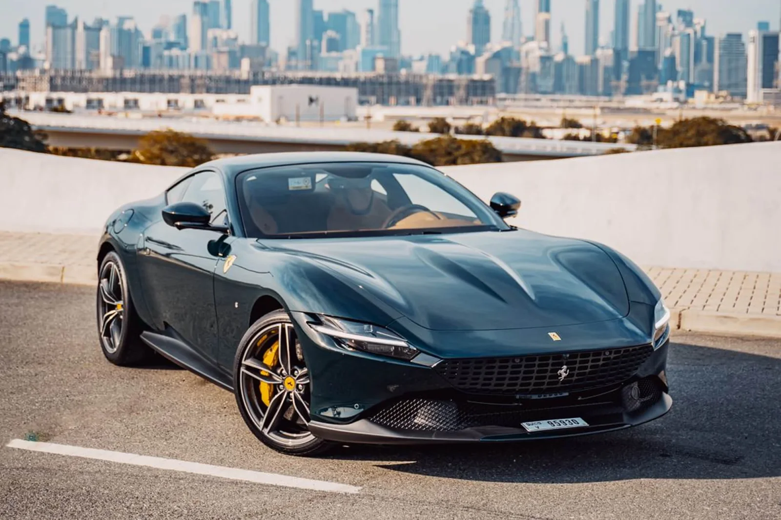 Rent Ferrari Roma  Green 2023 in Dubai