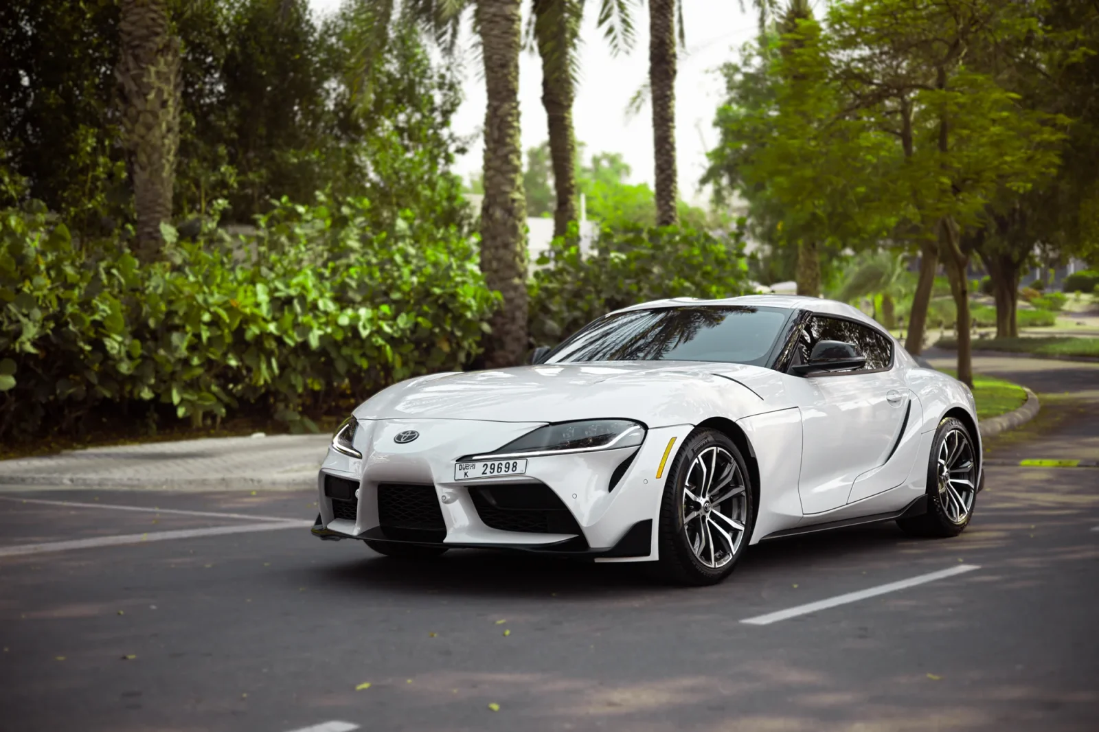 Rent Toyota Supra  White 2021 in Dubai