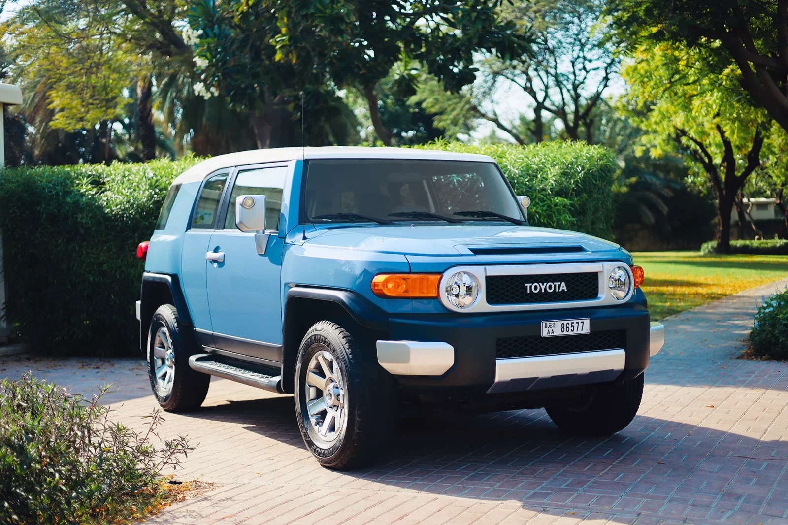 Rent Toyota FJ Cruiser  Blue 2023 in Dubai