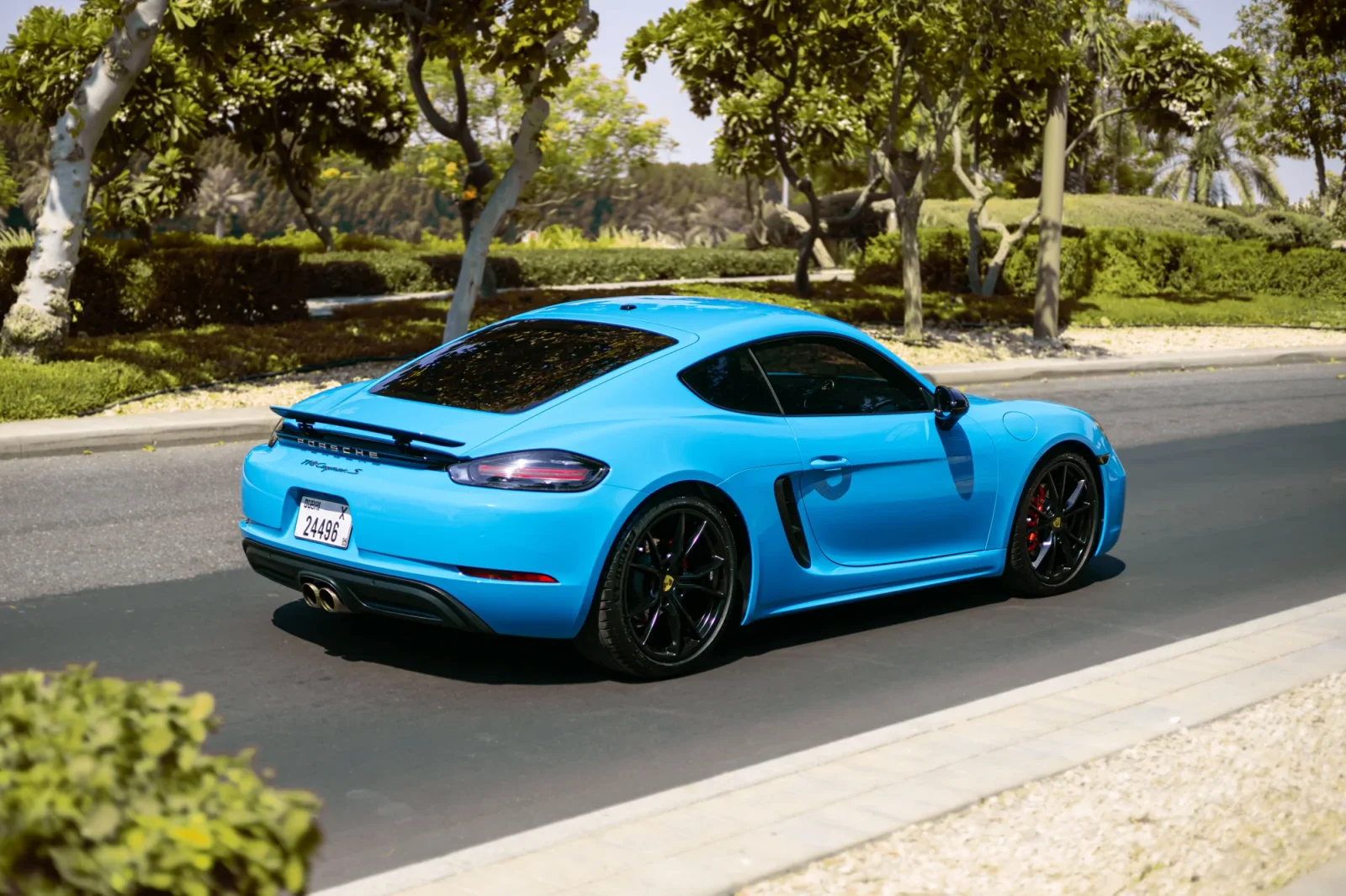 Rent Porsche Cayman S Blue 2022 in Dubai - 6 