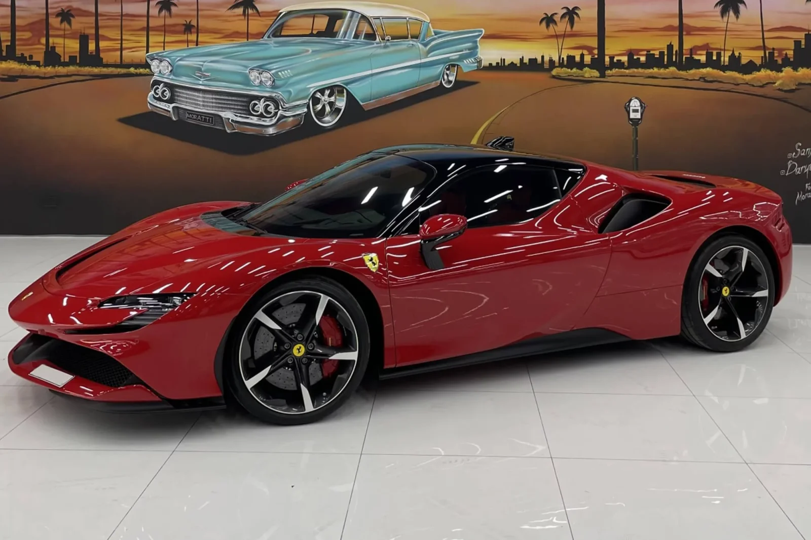 Kiralık Ferrari SF90 Stradale  Kırmızı 2021 içinde Dubai