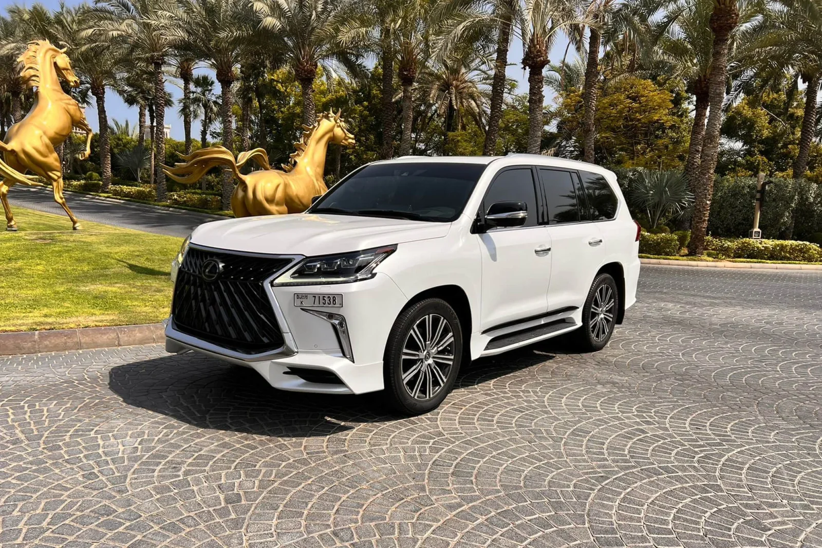 Rent Lexus LX570  White 2022 in Dubai