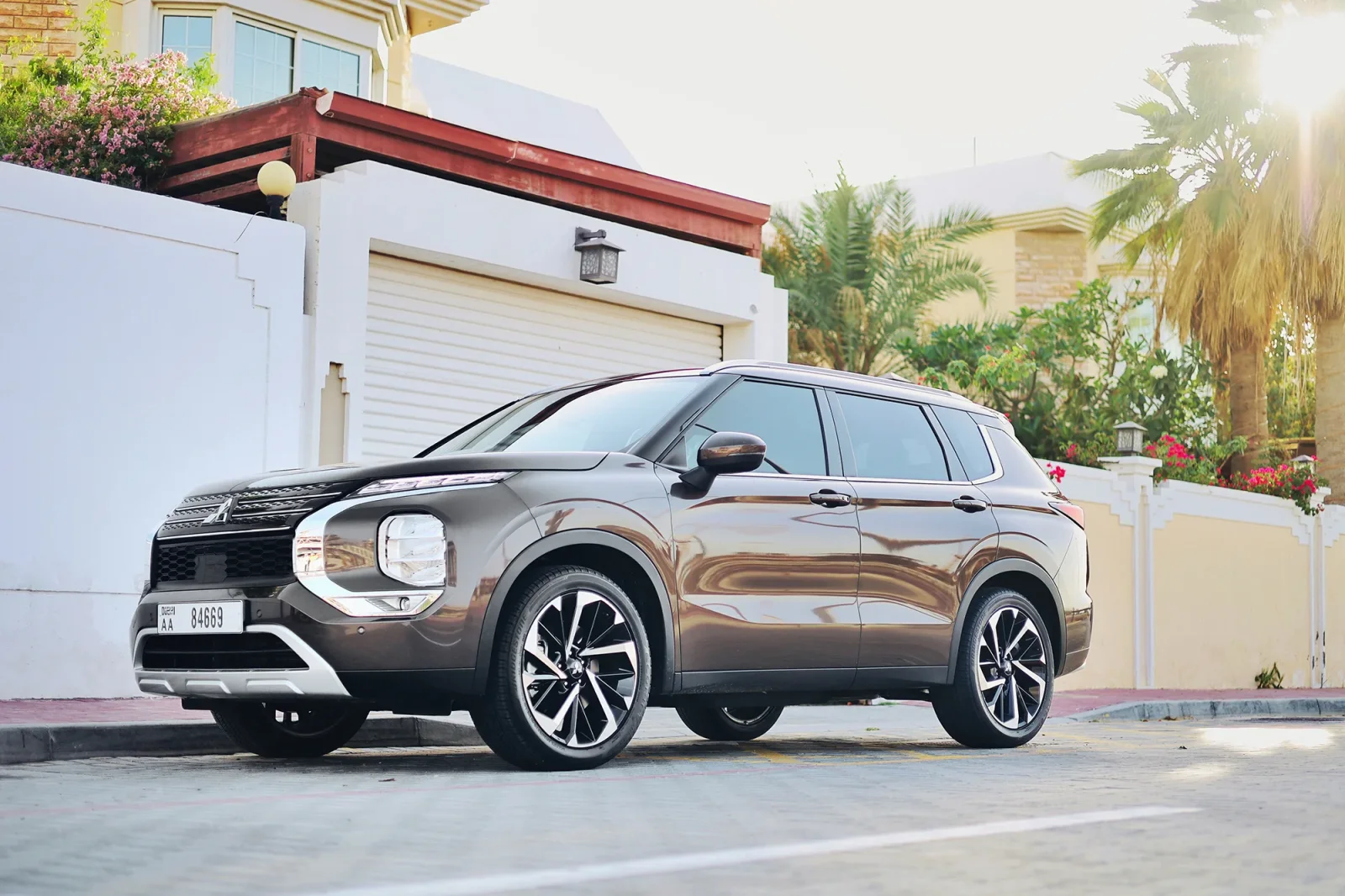 Rent Mitsubishi Outlander  Brown 2024 in Dubai