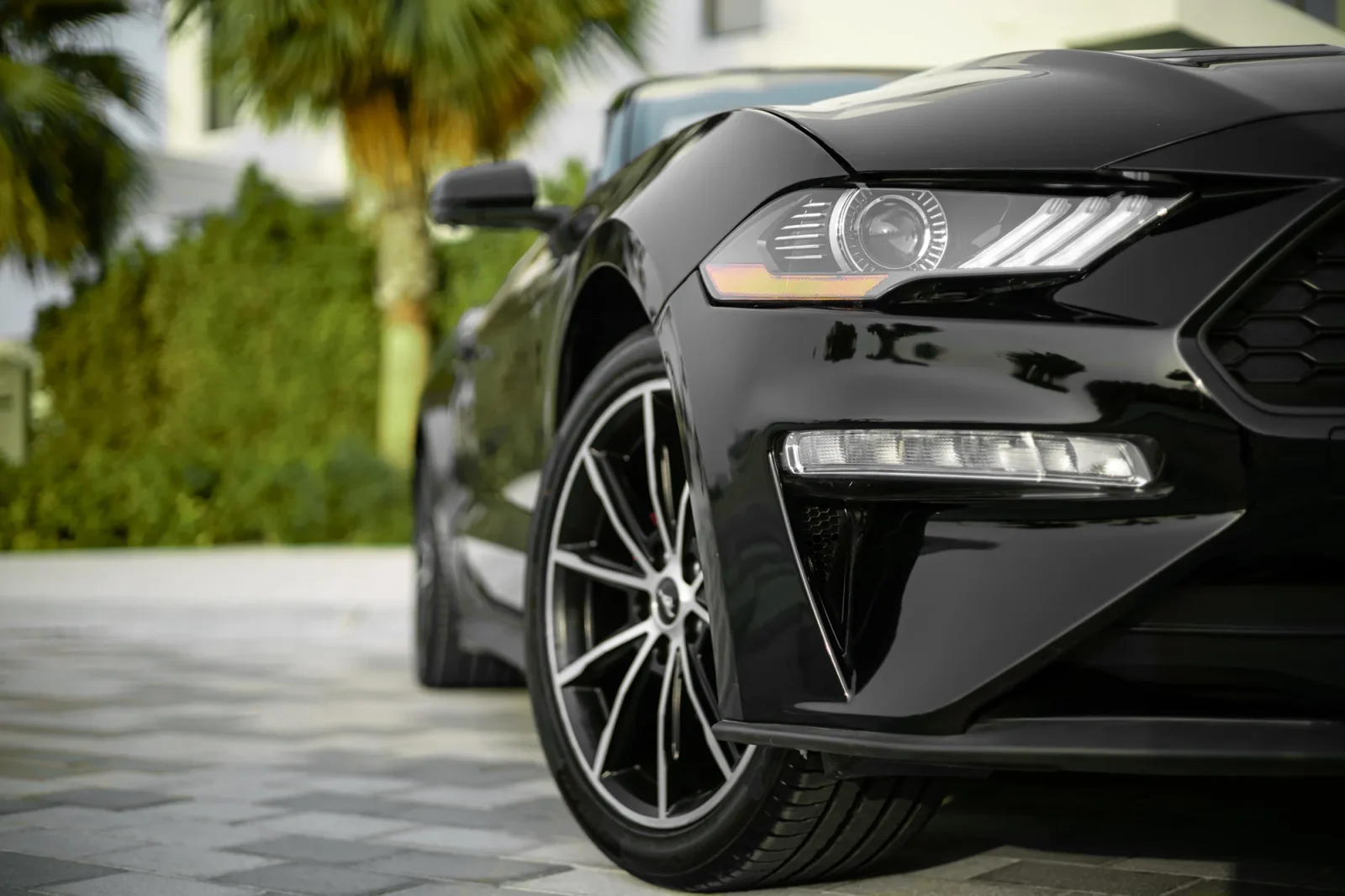Rent Ford Mustang  Black 2022 in Dubai - 6 