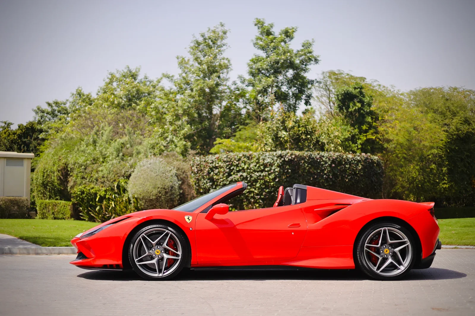 Rent Ferrari F8 Tributo Spider Red 2022 in Dubai - 10 