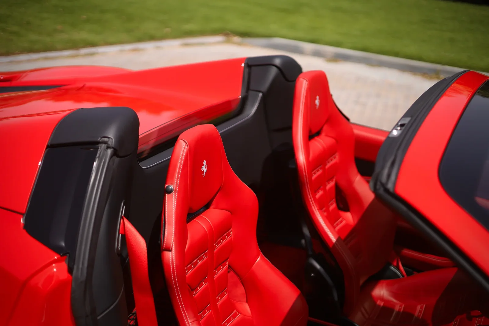 Rent Ferrari F8 Tributo Spider Red 2022 in Dubai - 6 