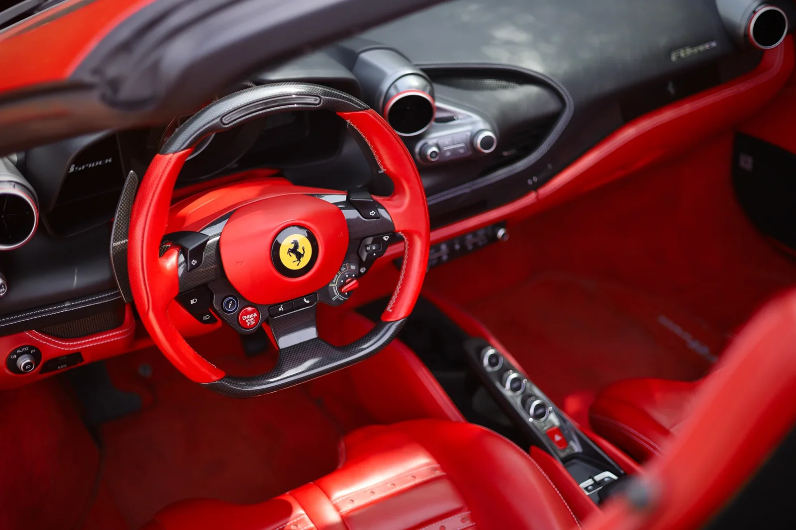 Rent Ferrari F8 Tributo Spider Red 2022 in Dubai - 3 