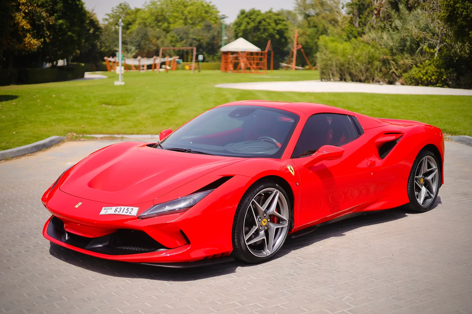 Rent Ferrari F8 Tributo Spider Red 2022 in Dubai - 9 