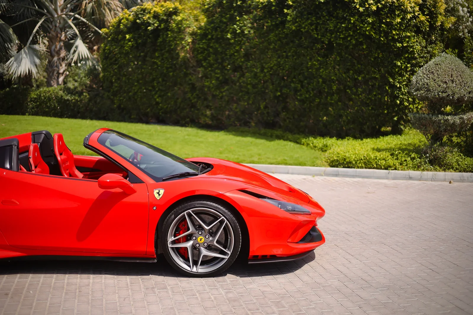 Rent Ferrari F8 Tributo Spider Red 2022 in Dubai - 14 