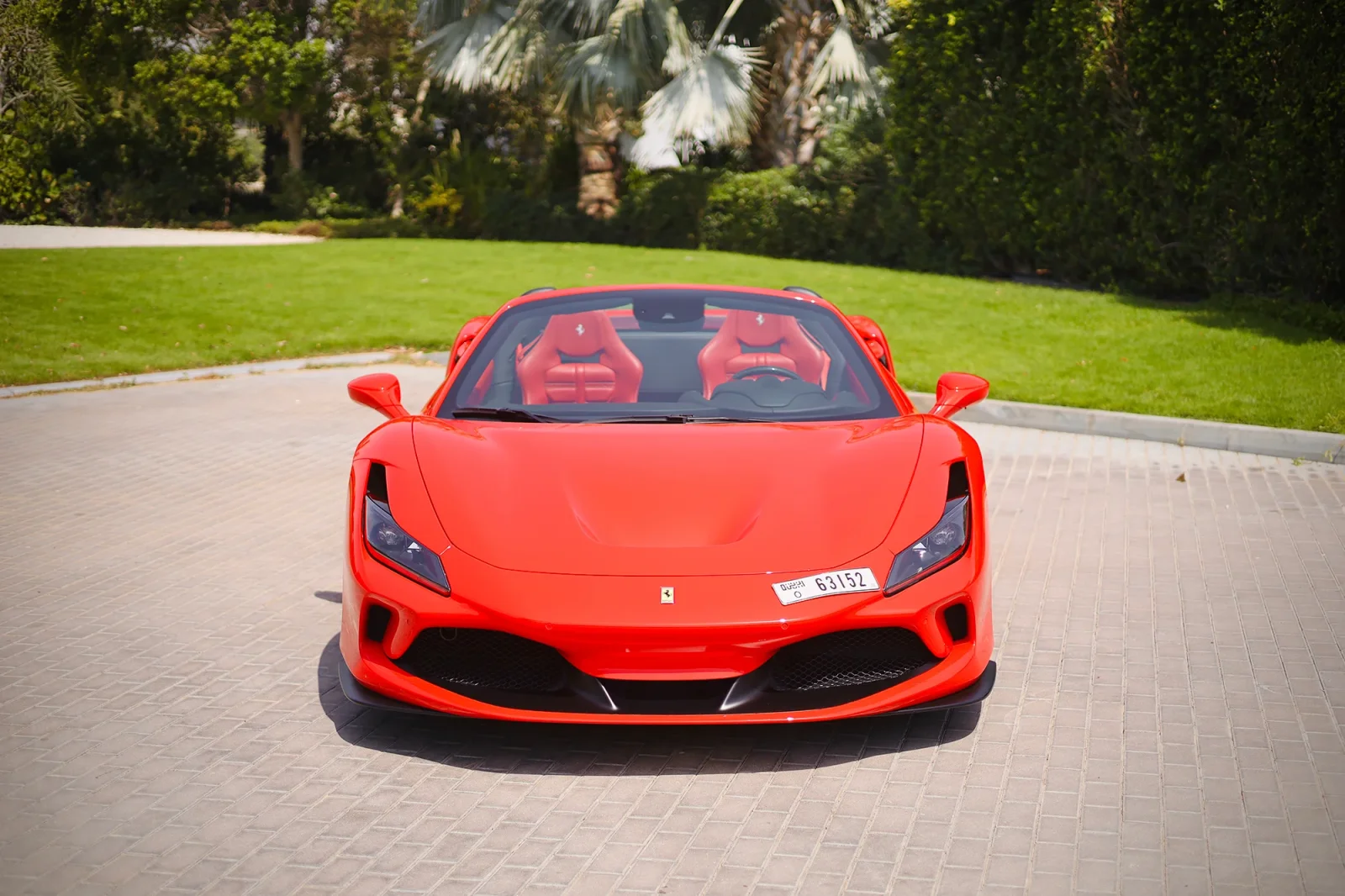 Rent Ferrari F8 Tributo Spider Red 2022 in Dubai - 8 