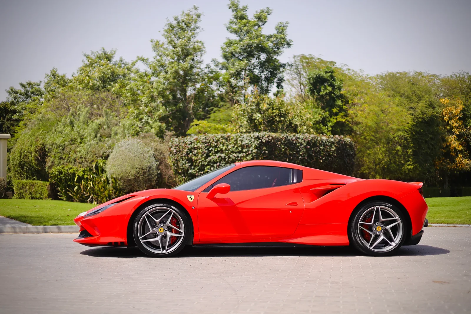 Rent Ferrari F8 Tributo Spider Red 2022 in Dubai - 11 