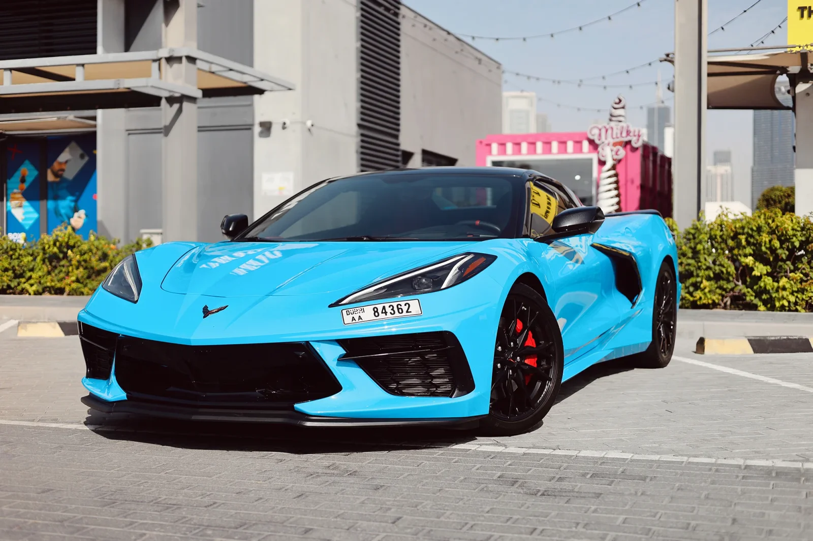 Rent Chevrolet Corvette C8 Blue 2023 in Dubai - 8 