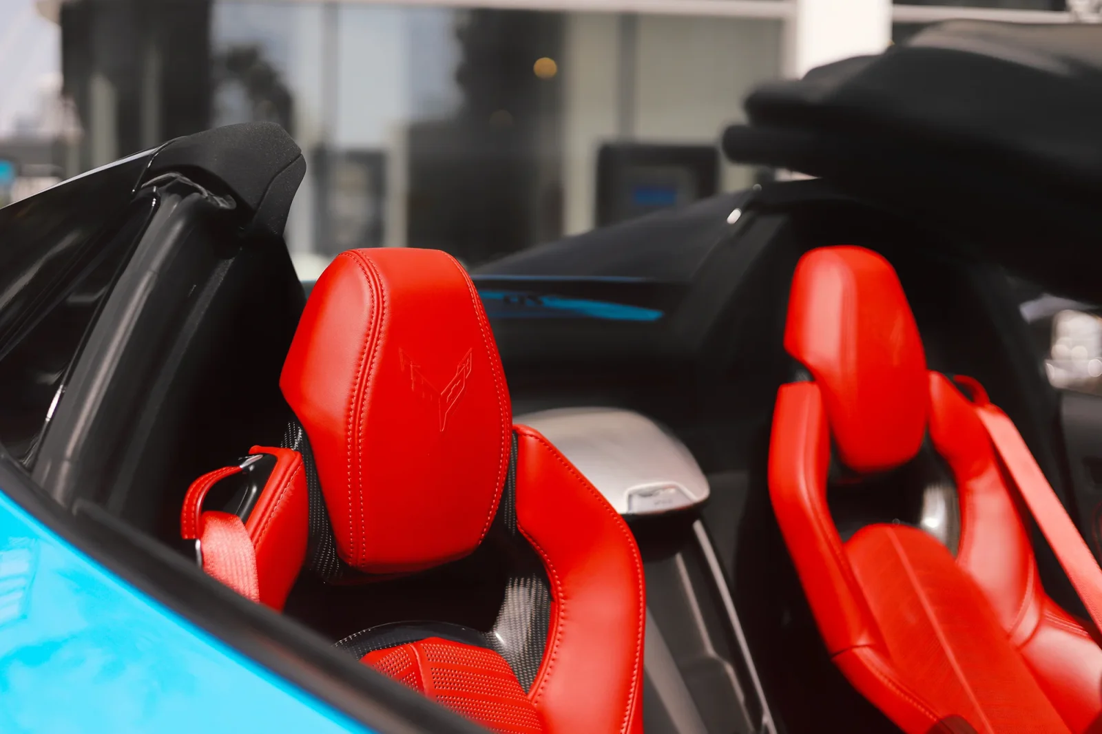 Rent Chevrolet Corvette C8 Blue 2023 in Dubai - 5 