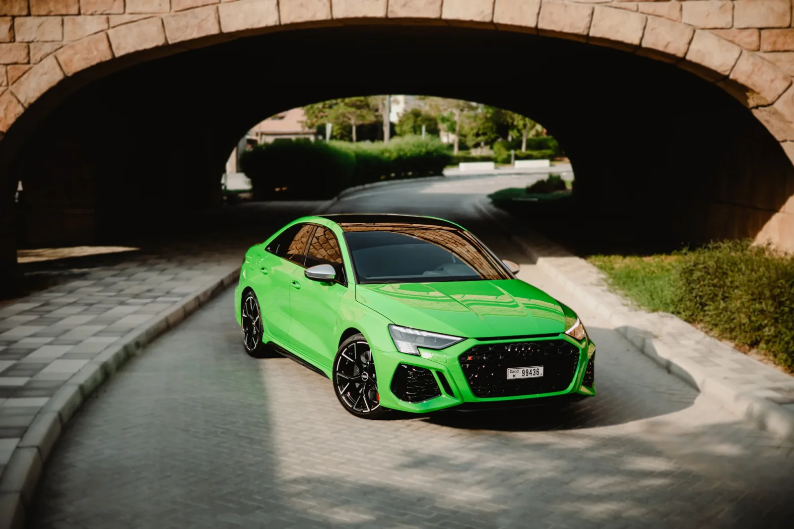 Rent Audi RS3  Green 2023 in Dubai