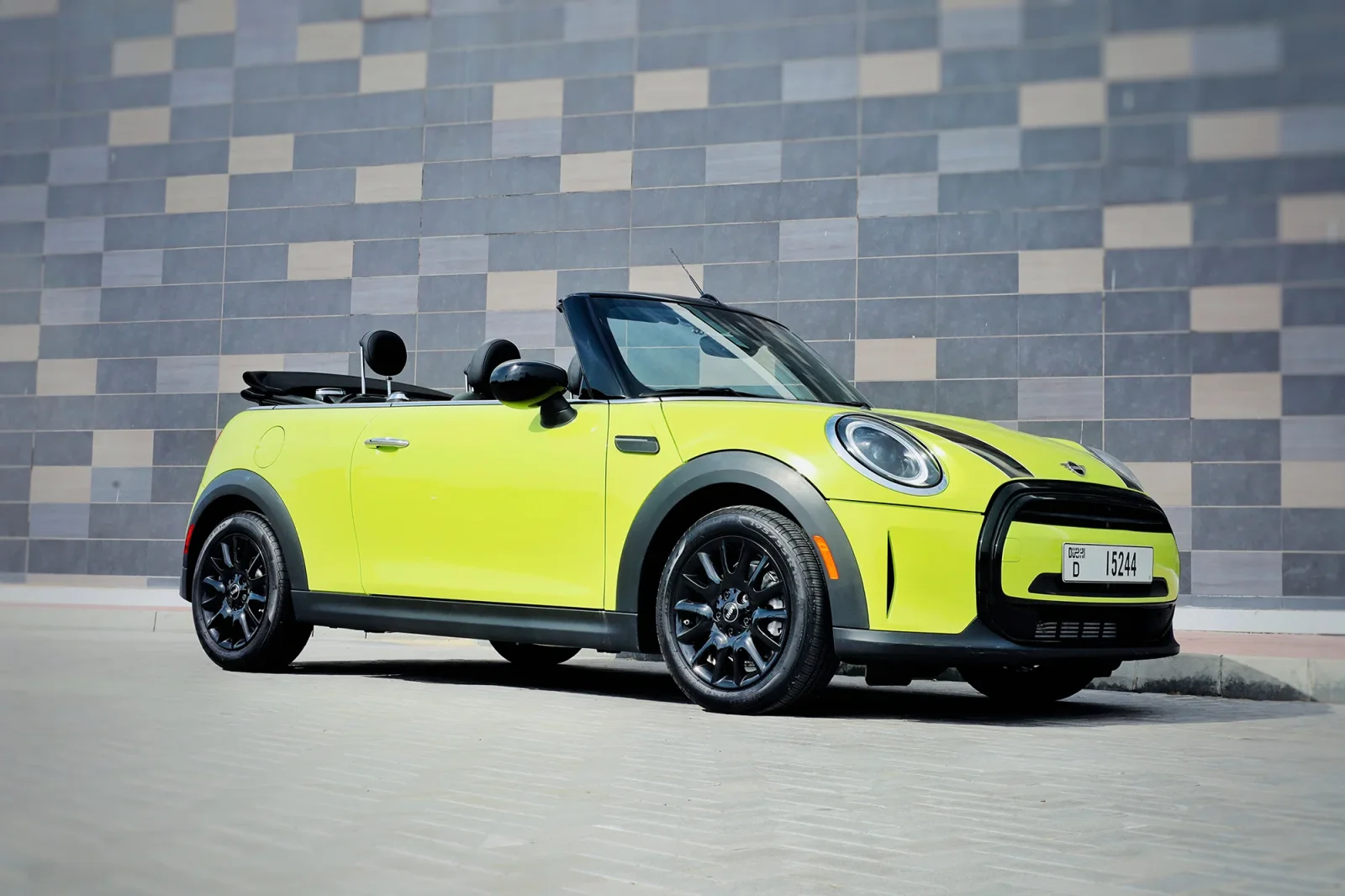 Rent Mini Cooper  Yellow 2023 in Dubai