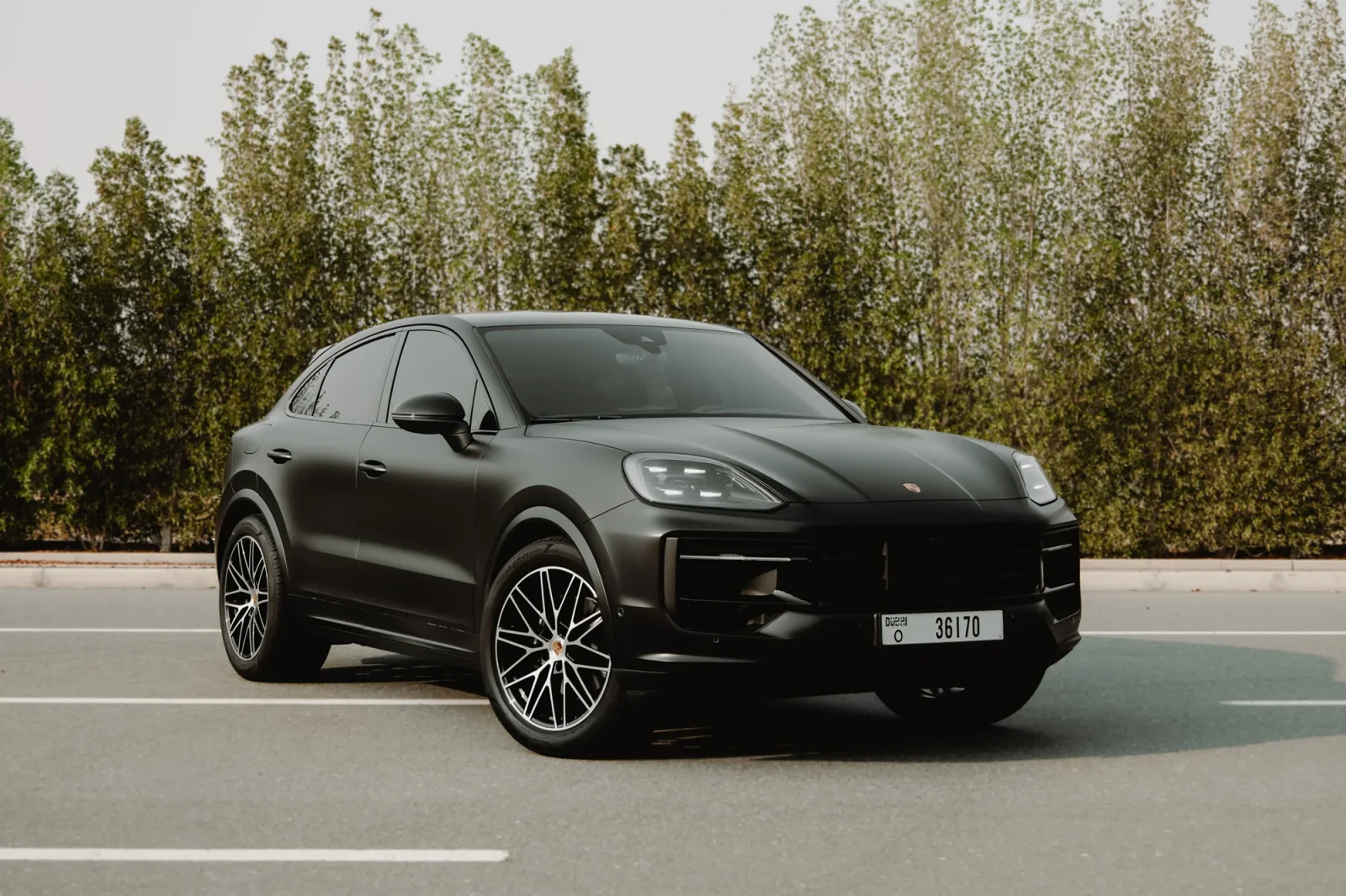 Rent Porsche Cayenne Coupe  Black 2024 in Dubai