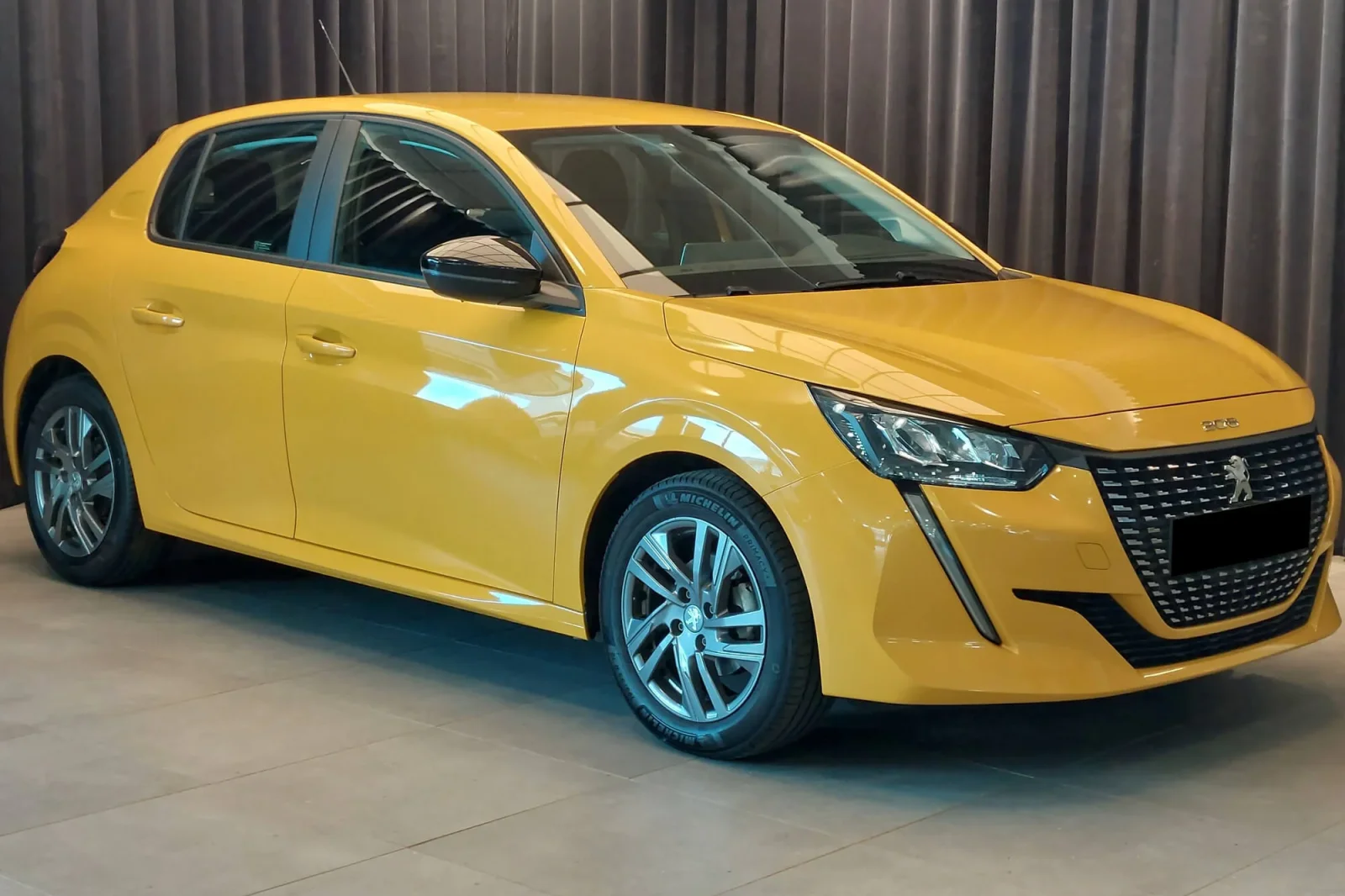 Rent Peugeot 208  Yellow 2022 in Dubai