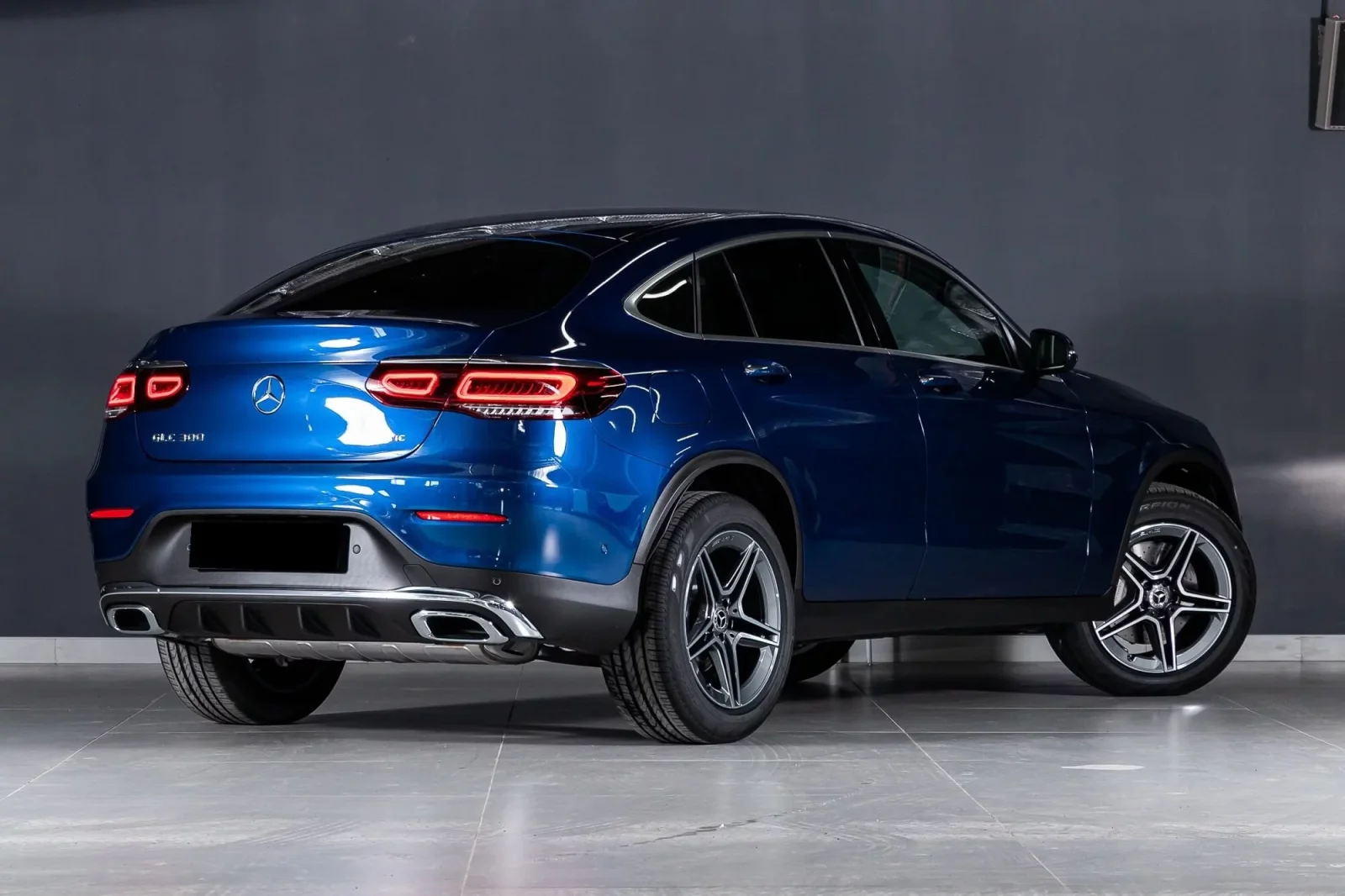 Rent Mercedes-Benz GLC Coupe  Blue 2021 in Dubai - 4 
