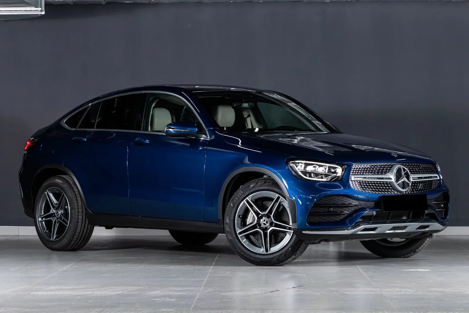 Rent Mercedes-Benz GLC Coupe  Blue 2021 in Dubai - 2 