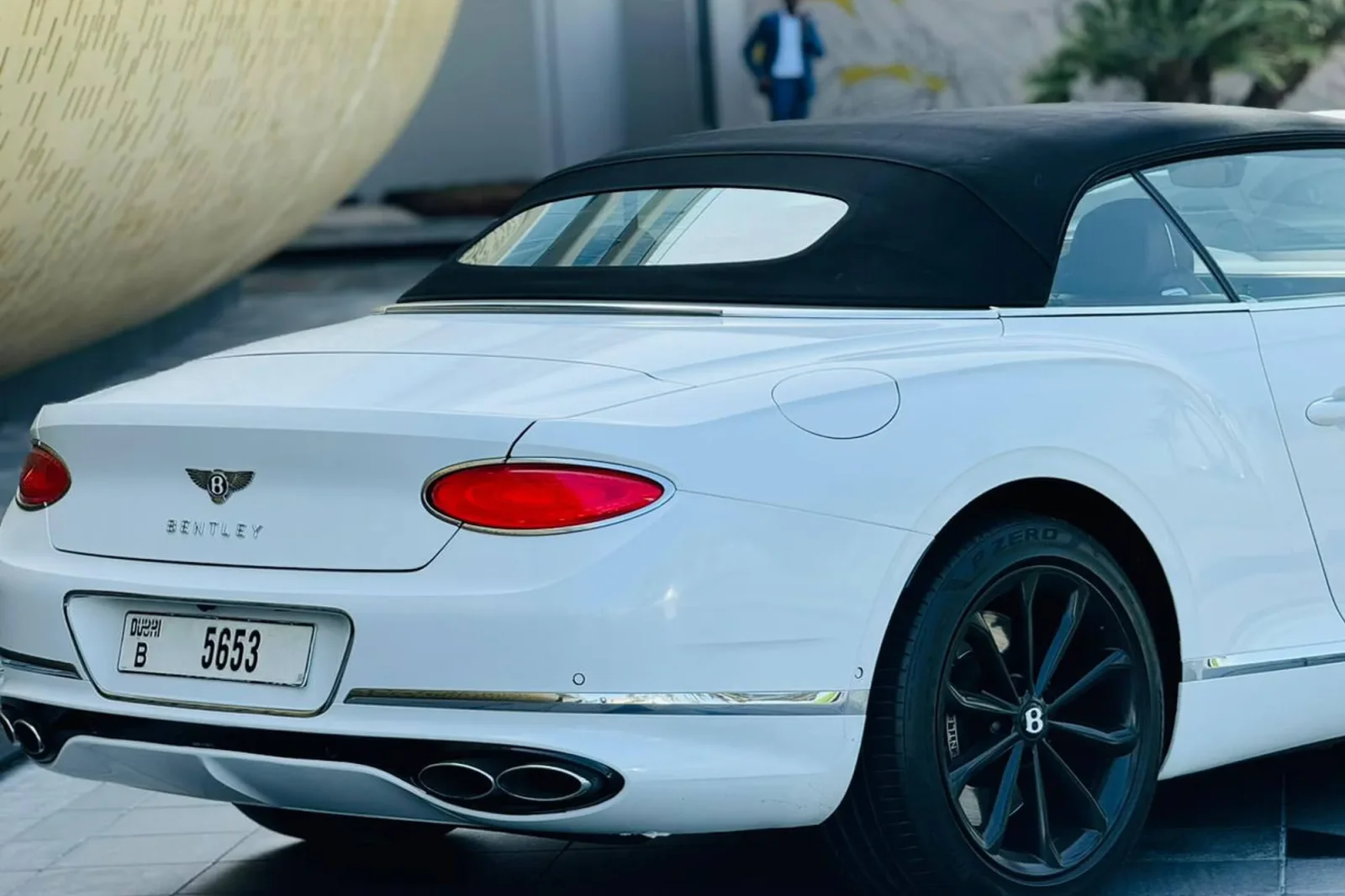 Rent Bentley Continental GTC White 2022 in Dubai