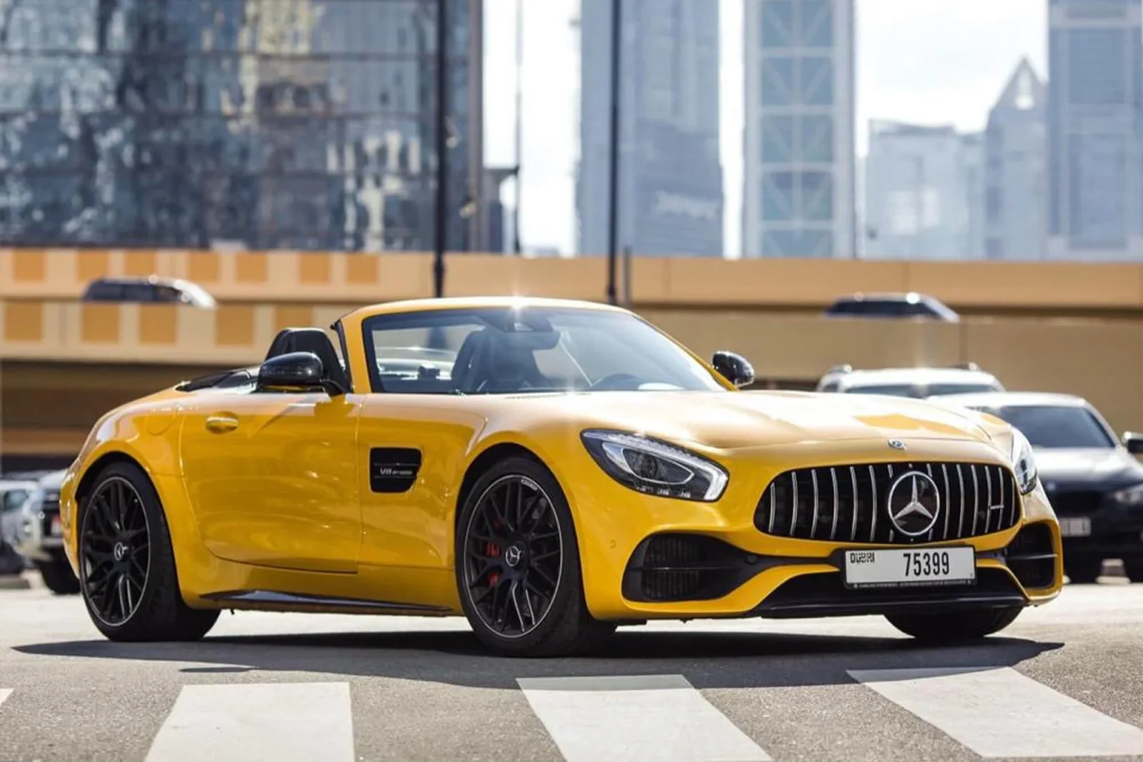 Rent Mercedes-Benz AMG GT GTC Yellow 2019 in Dubai