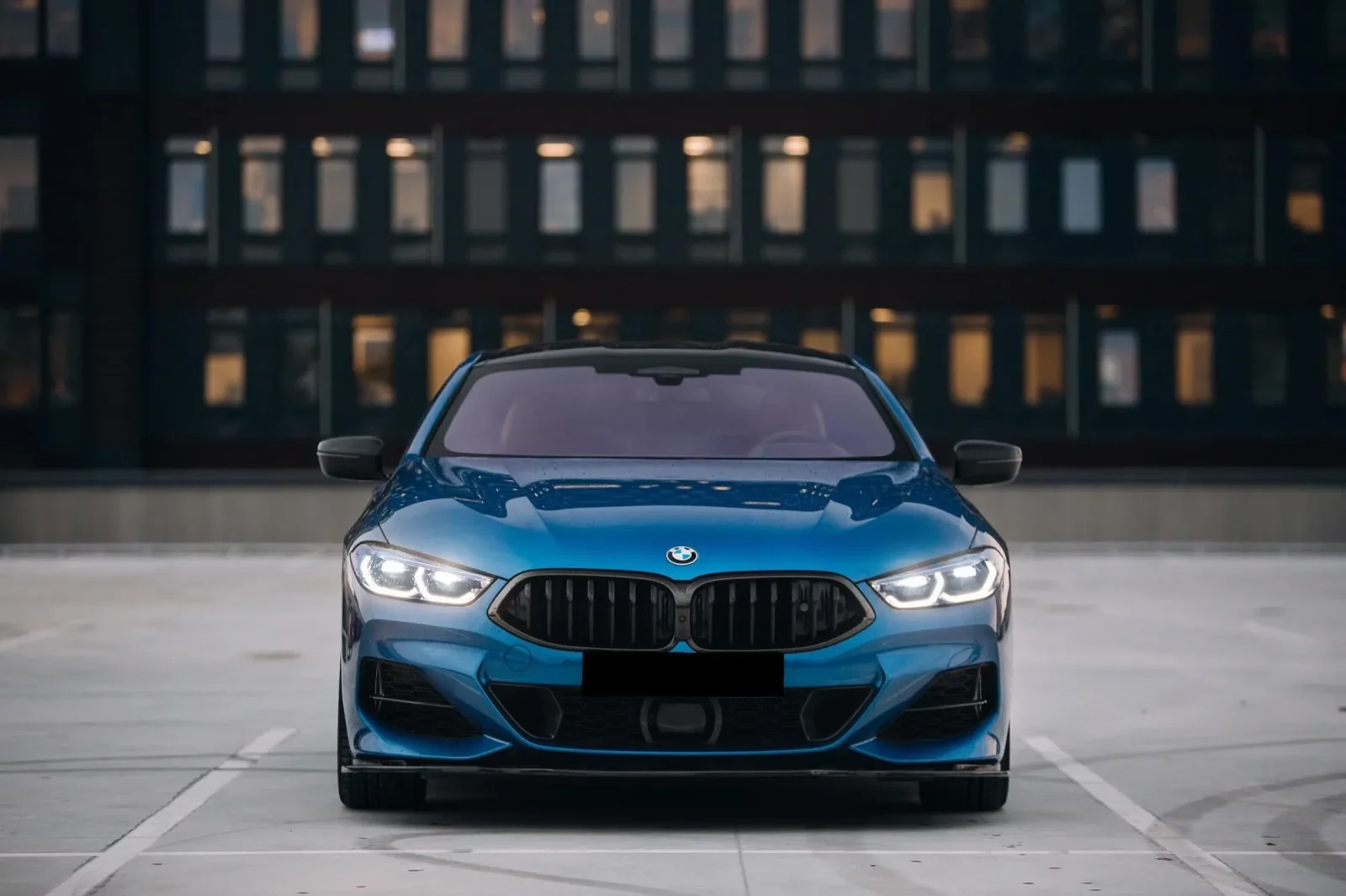 Rent BMW M8 850i Blue 2021 in Dubai - 1 