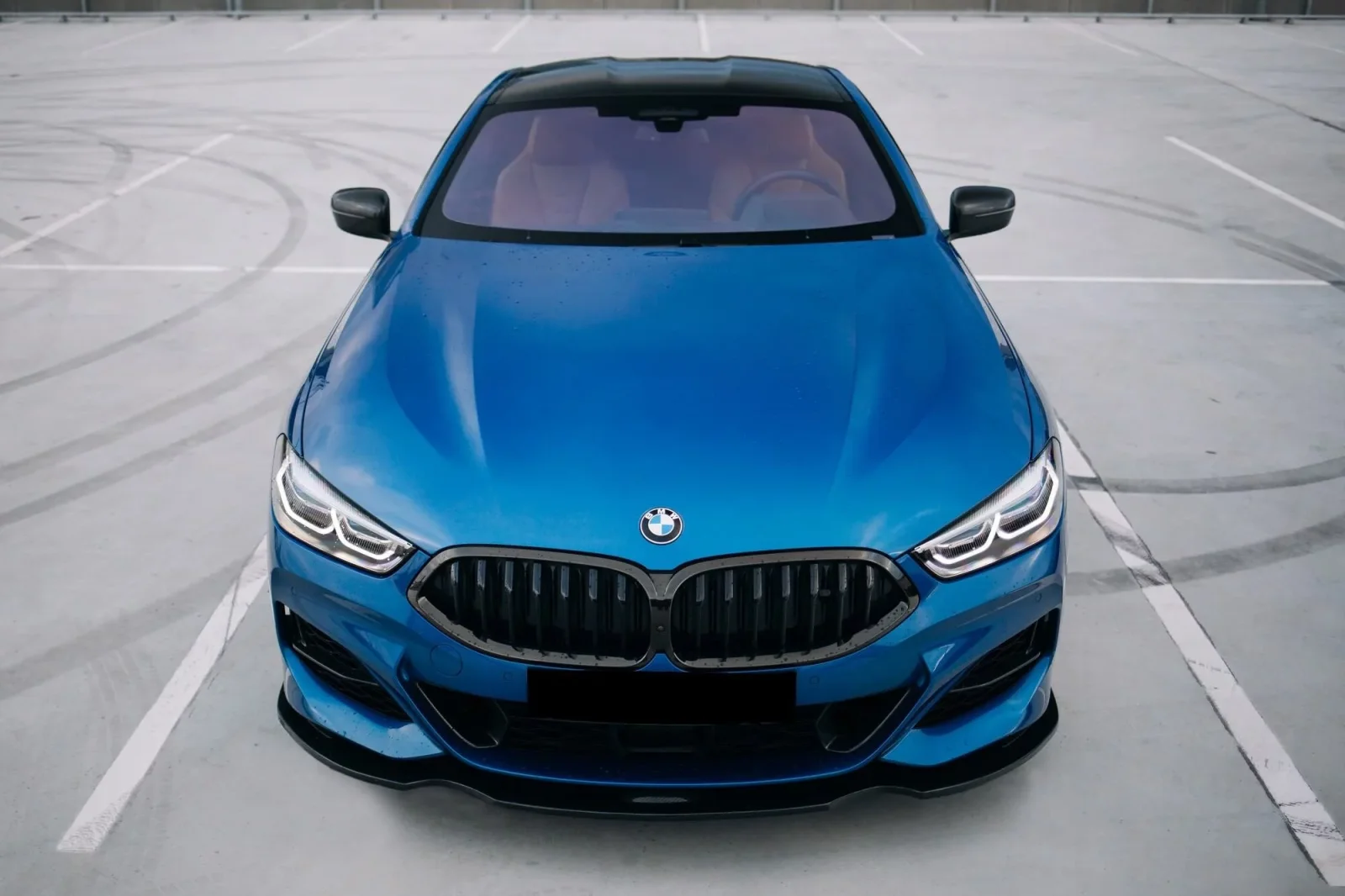Rent BMW M8 850i Blue 2021 in Dubai - 2 