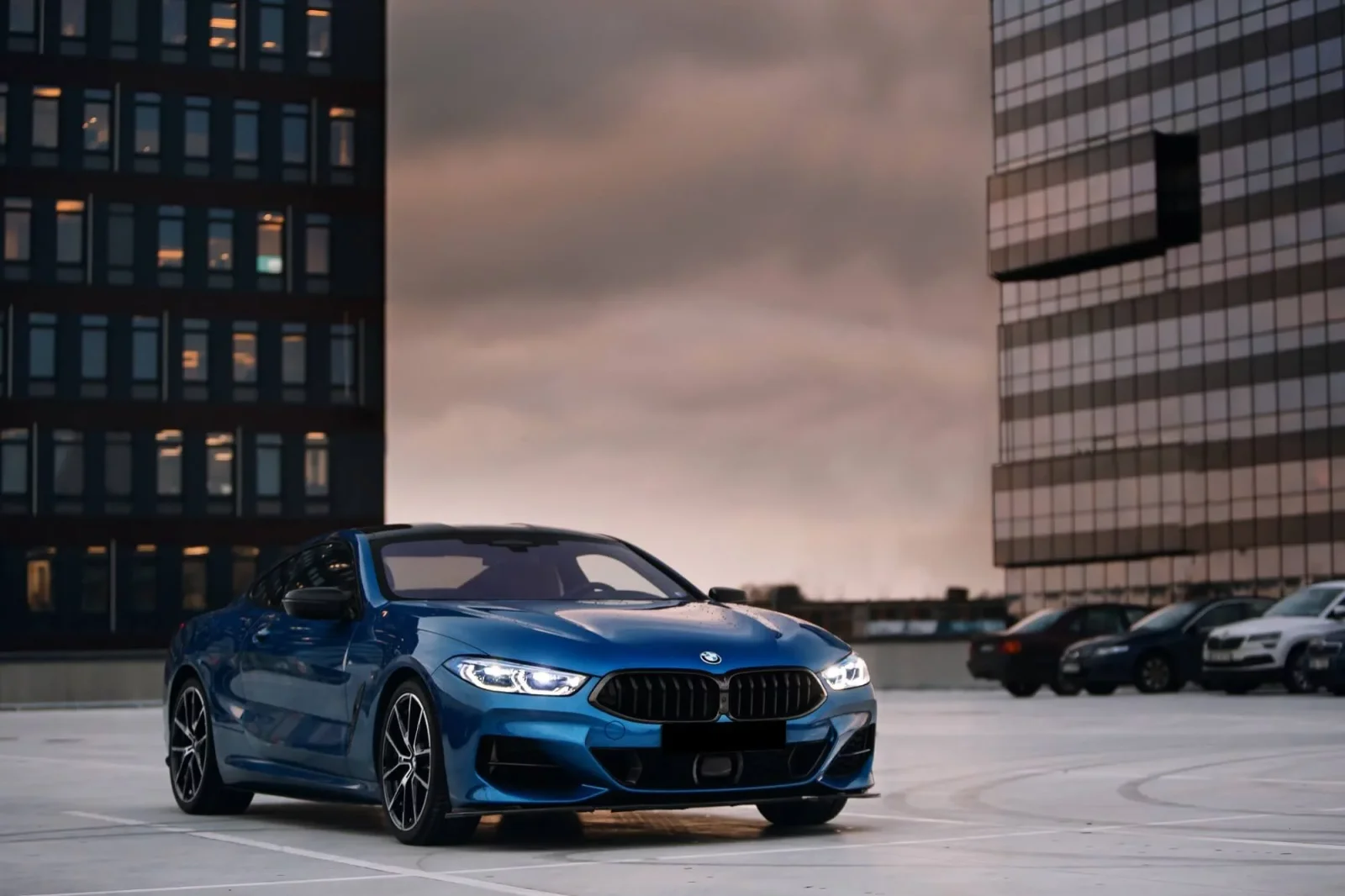 Rent BMW M8 850i Blue 2021 in Dubai