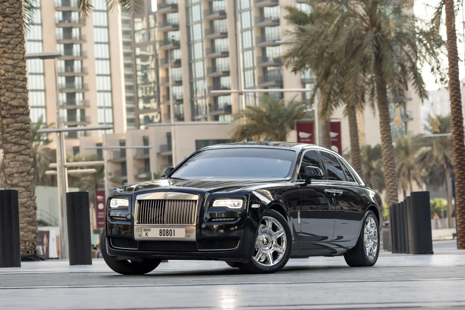 Kiralık Rolls-Royce Ghost  Siyah 2017 içinde Dubai