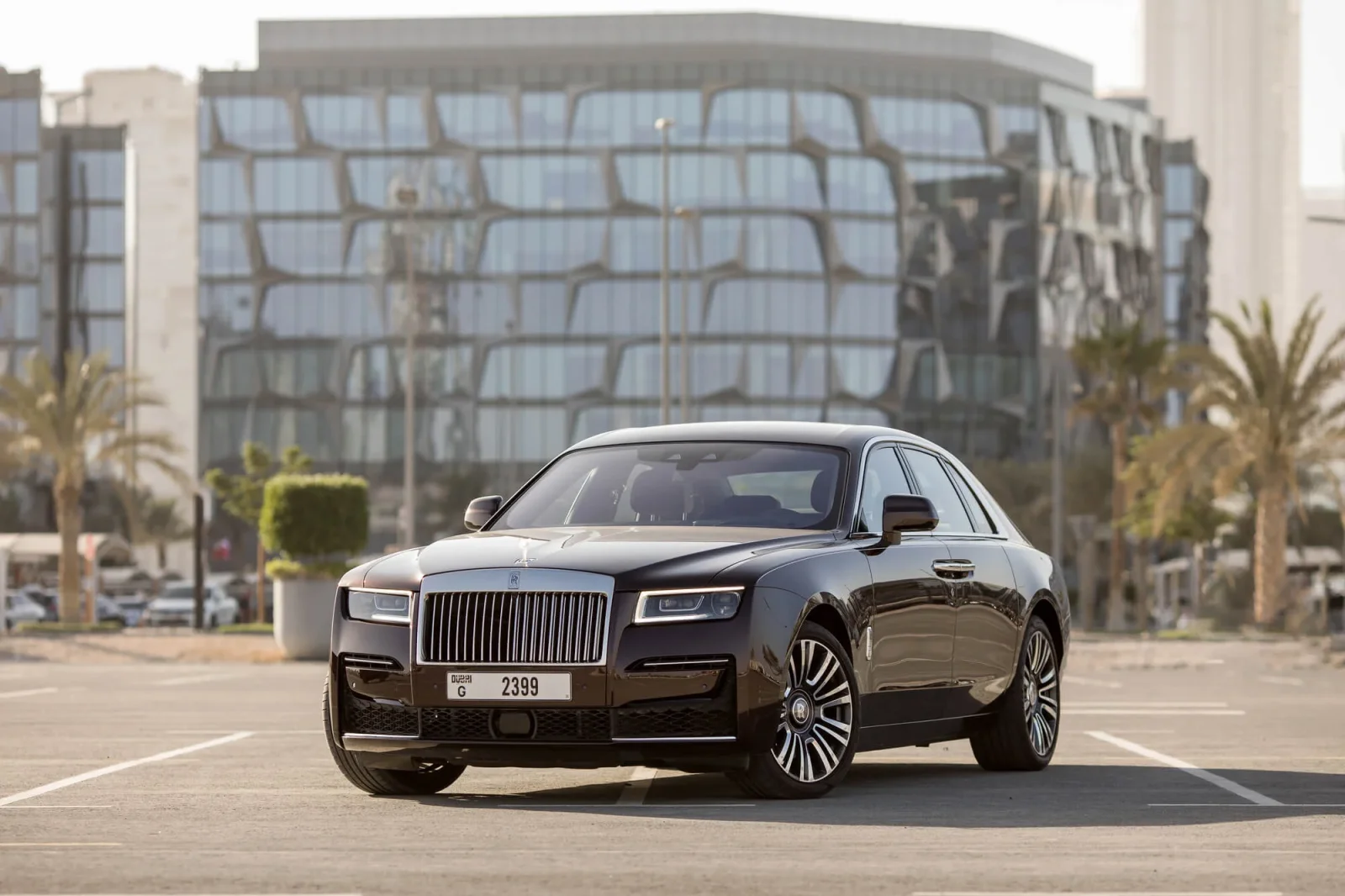 Rent Rolls-Royce Ghost  Brown 2022 in Dubai