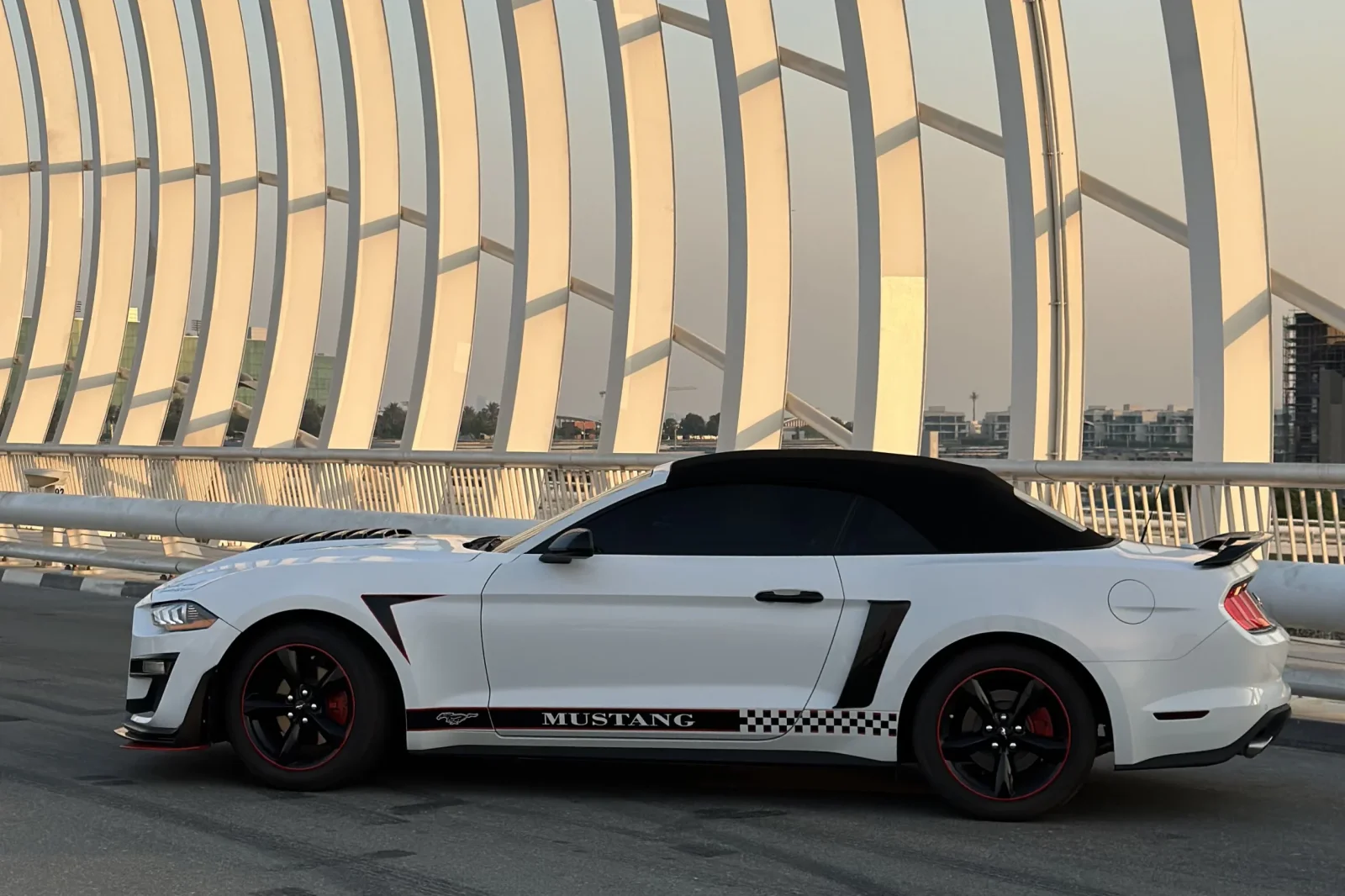 Rent Ford Mustang Shelby Kit White 2022 in Dubai