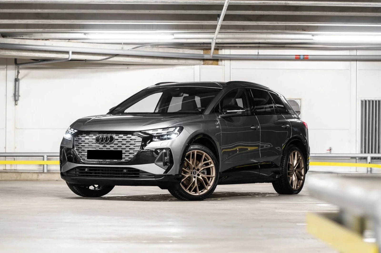 Rent Audi Q4 e-tron  Grey 2022 in Dubai - 2 