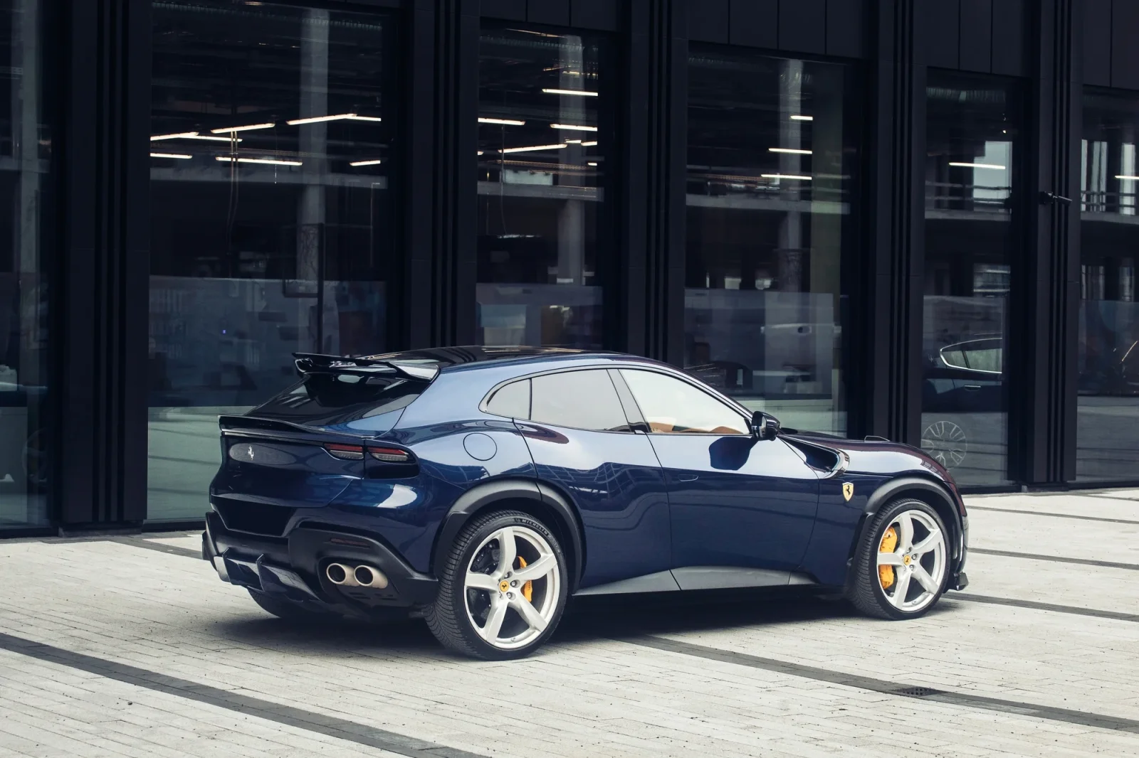 Rent Ferrari Purosangue  Blue 2024 in Dubai - 2 