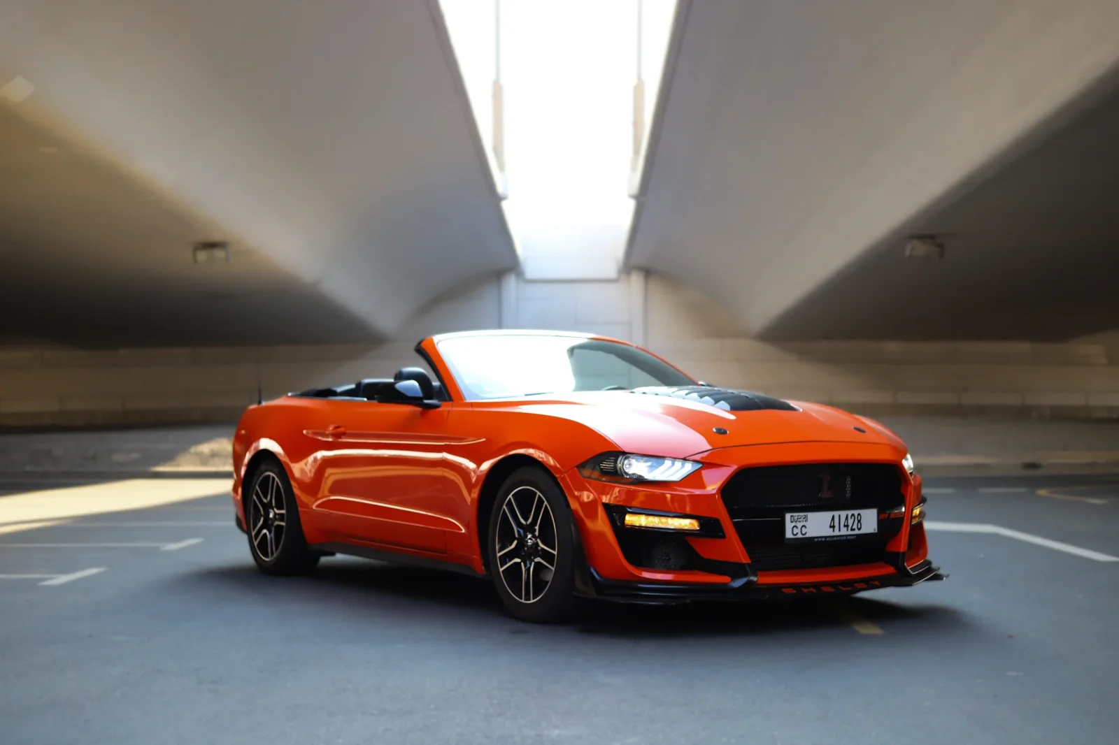 Rent Ford Mustang Shelby Kit Orange 2022 in Dubai