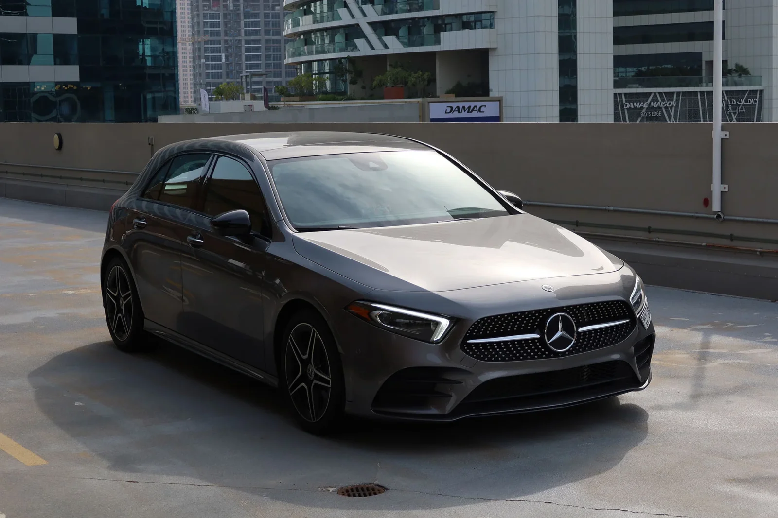 Rent Mercedes-Benz A-Class 250 AMG Grey 2022 in Dubai