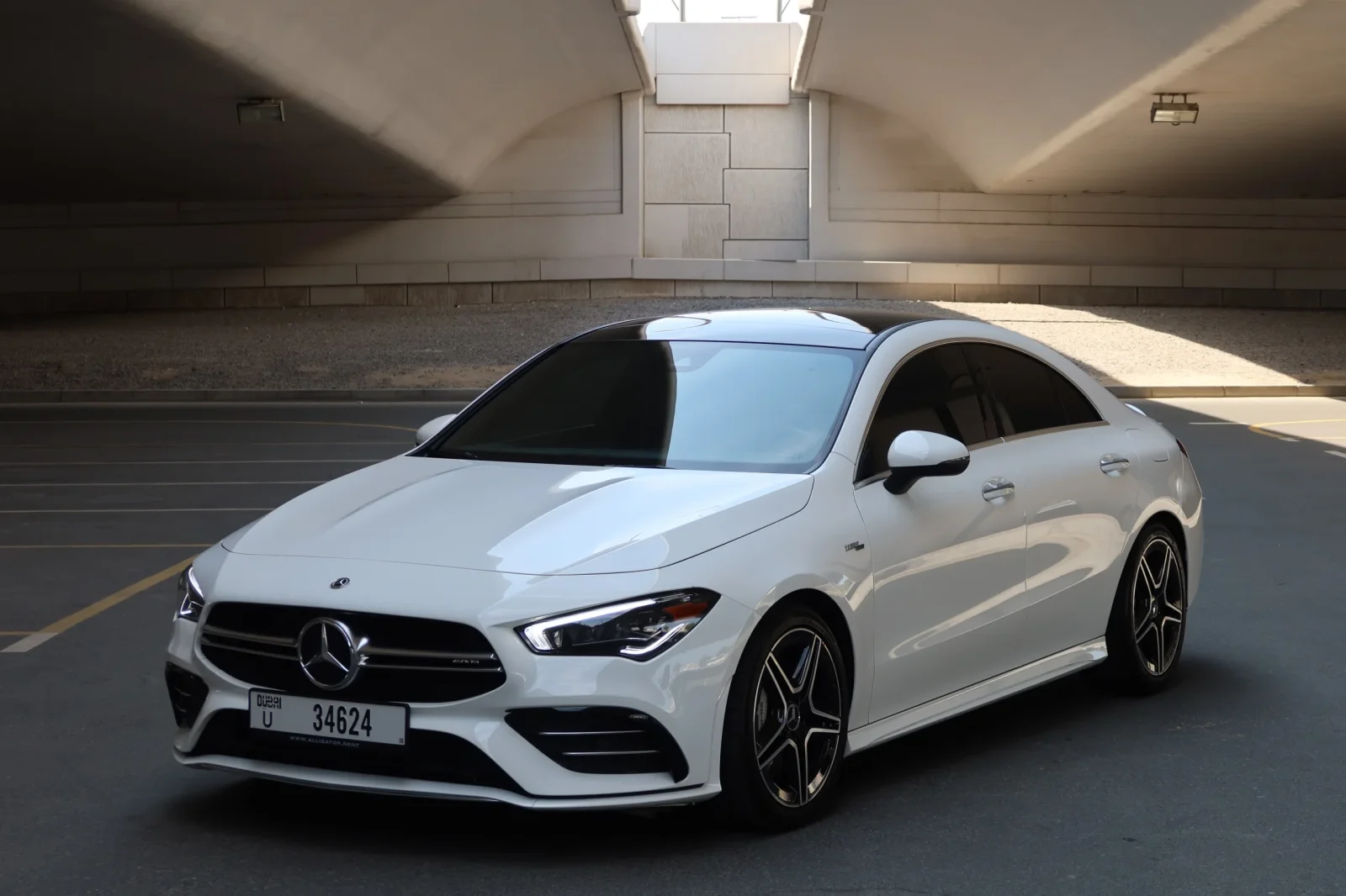 Rent Mercedes-Benz CLA-Class 35 AMG White 2023 in Dubai