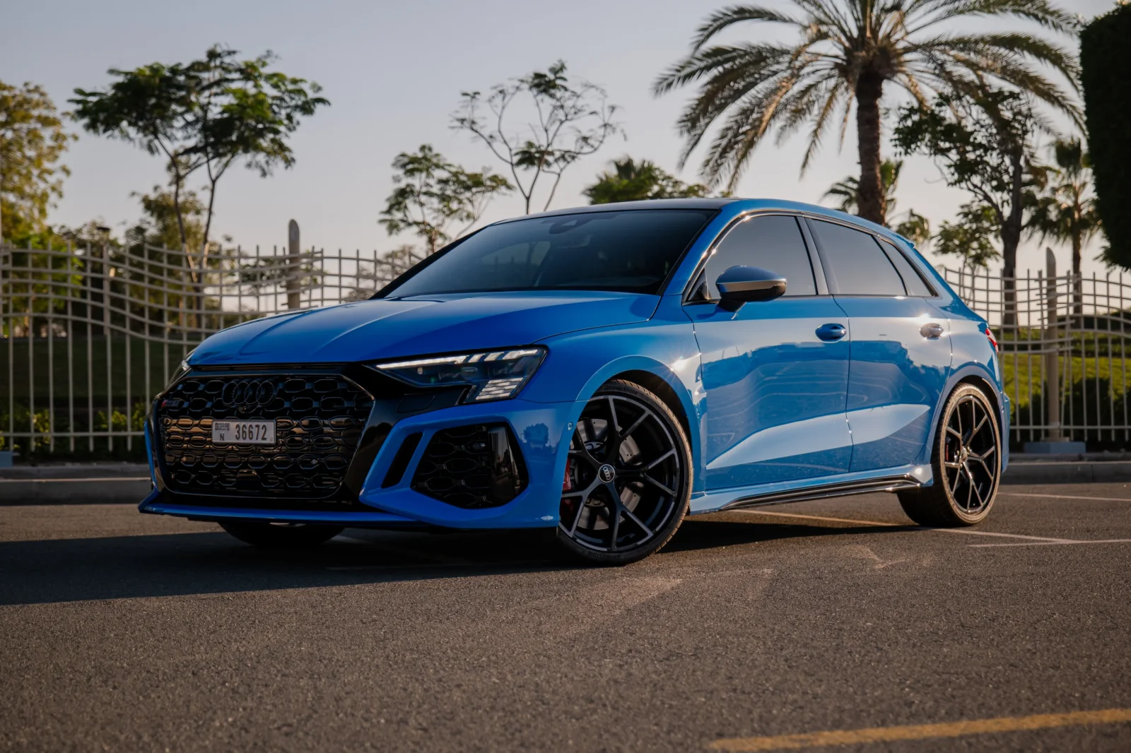 Аренда Audi RS3 Sportback Синий 2023 в Дубае