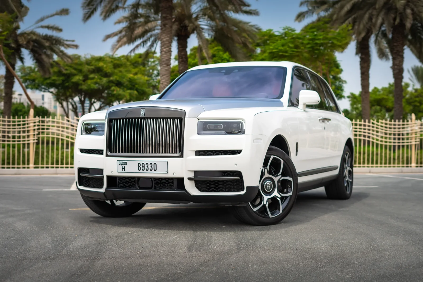 Rent Rolls-Royce Cullinan  Black Badge White 2022 in Dubai