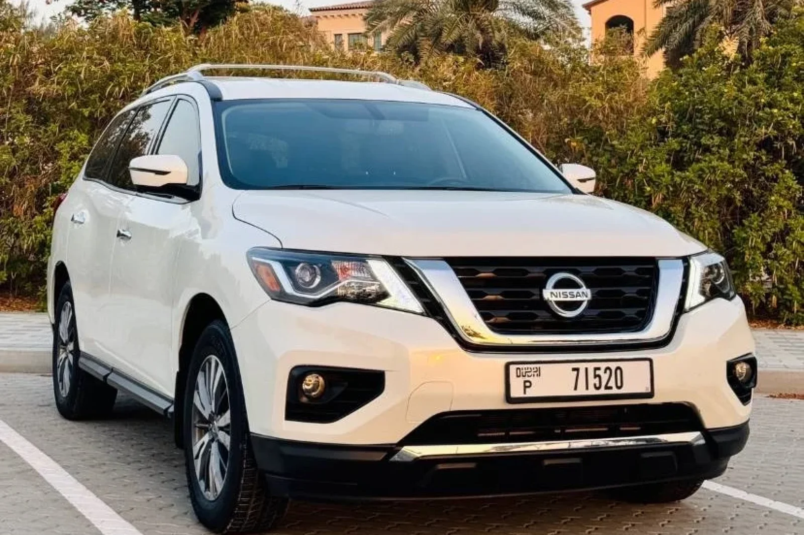 Rent Nissan Pathfinder  White 2020 in Dubai