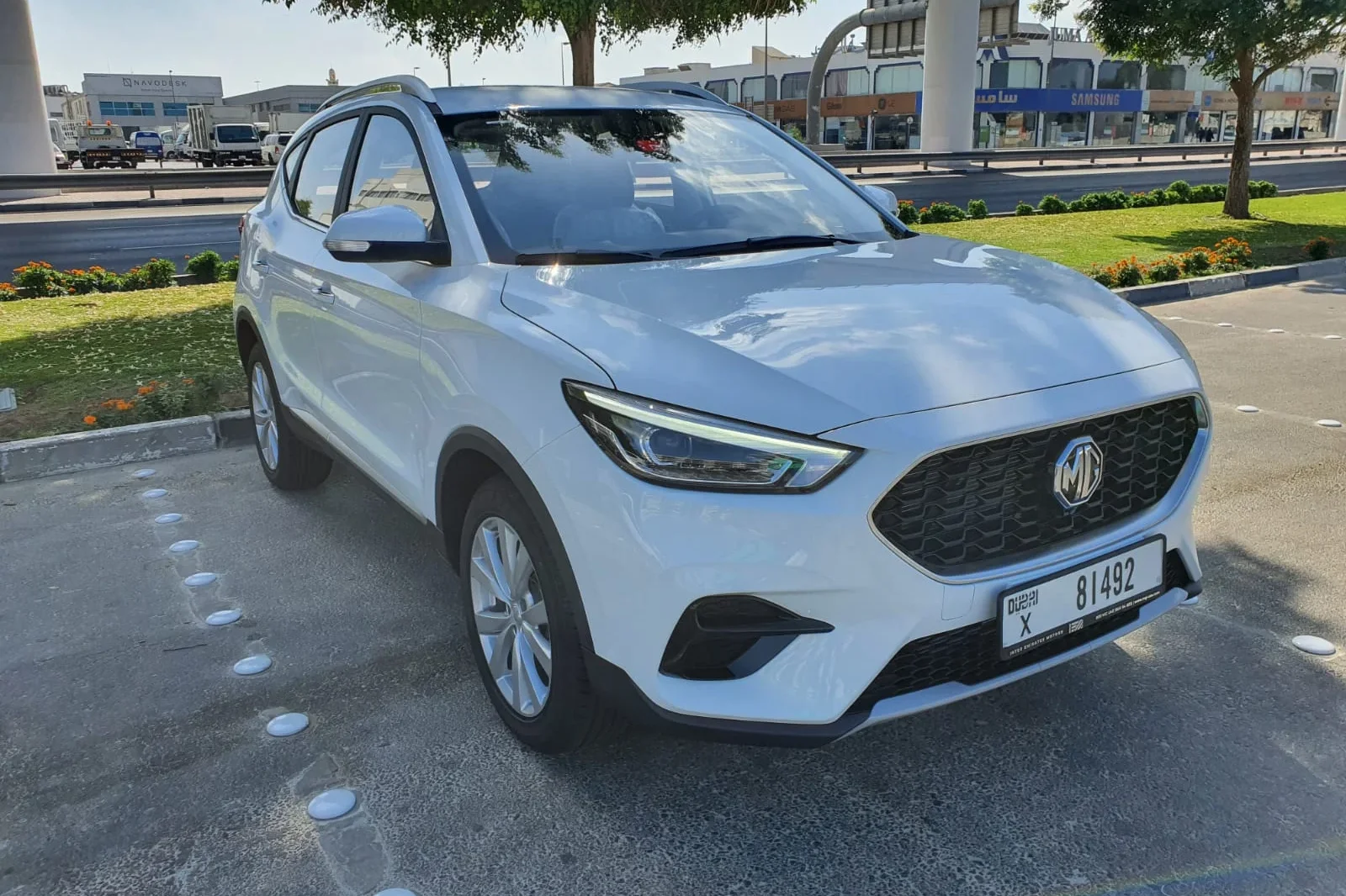 Rent MG ZS  White 2020 in Dubai