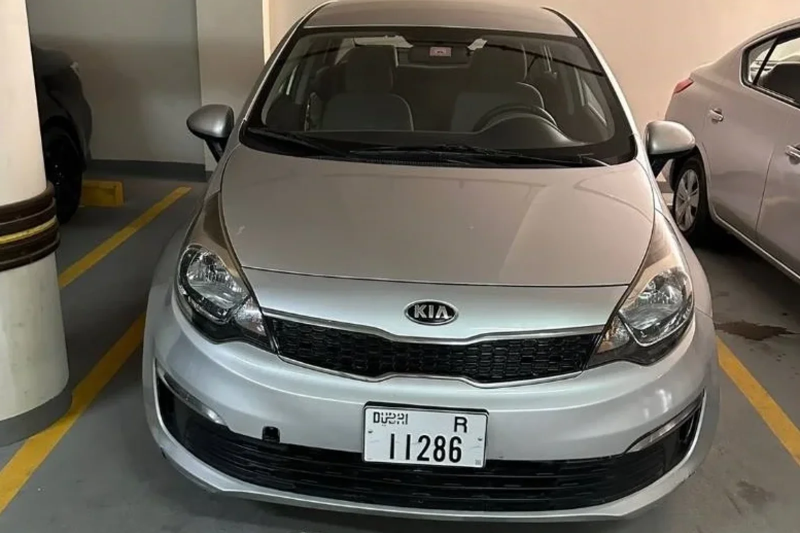 Rent Kia Rio  Grey 2017 in Dubai