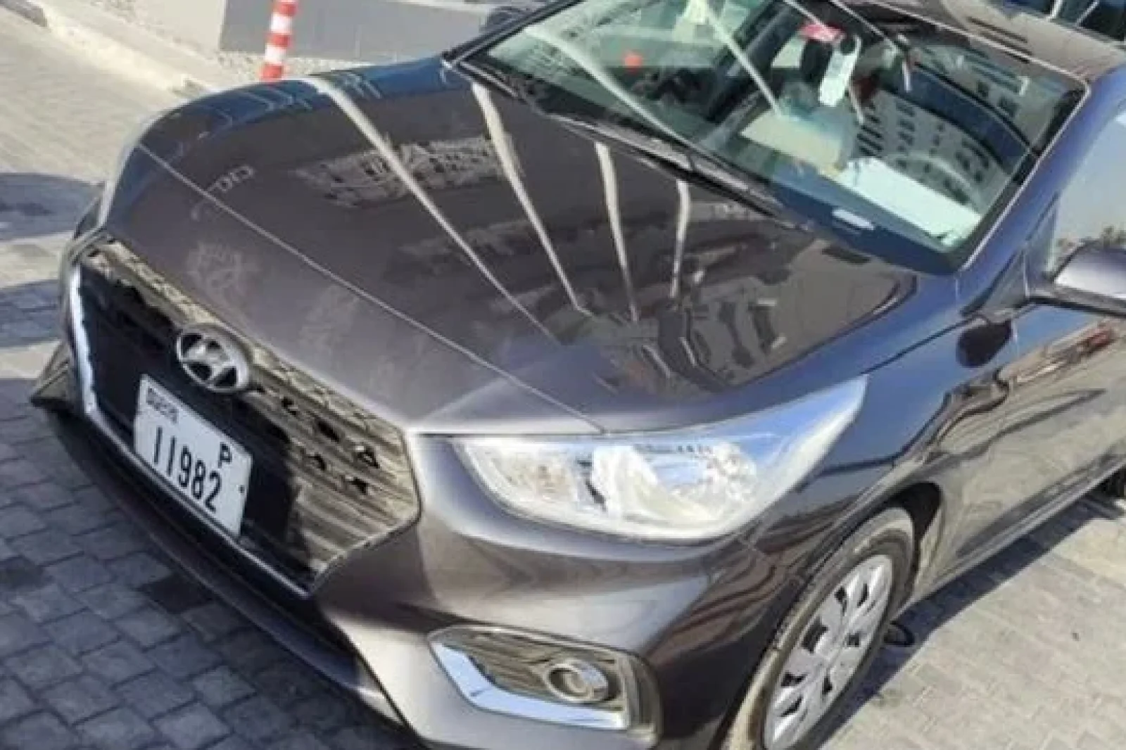 Rent Hyundai Accent  Grey 2020 in Dubai