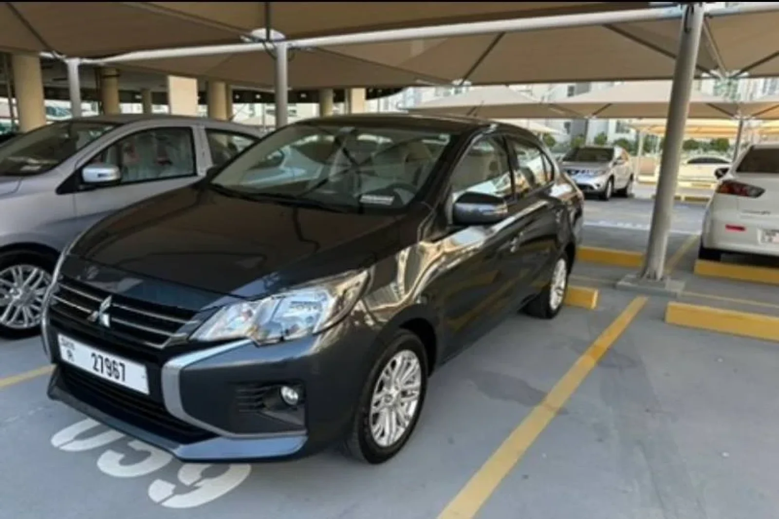 Rent Mitsubishi Attrage  Black 2025 in Dubai